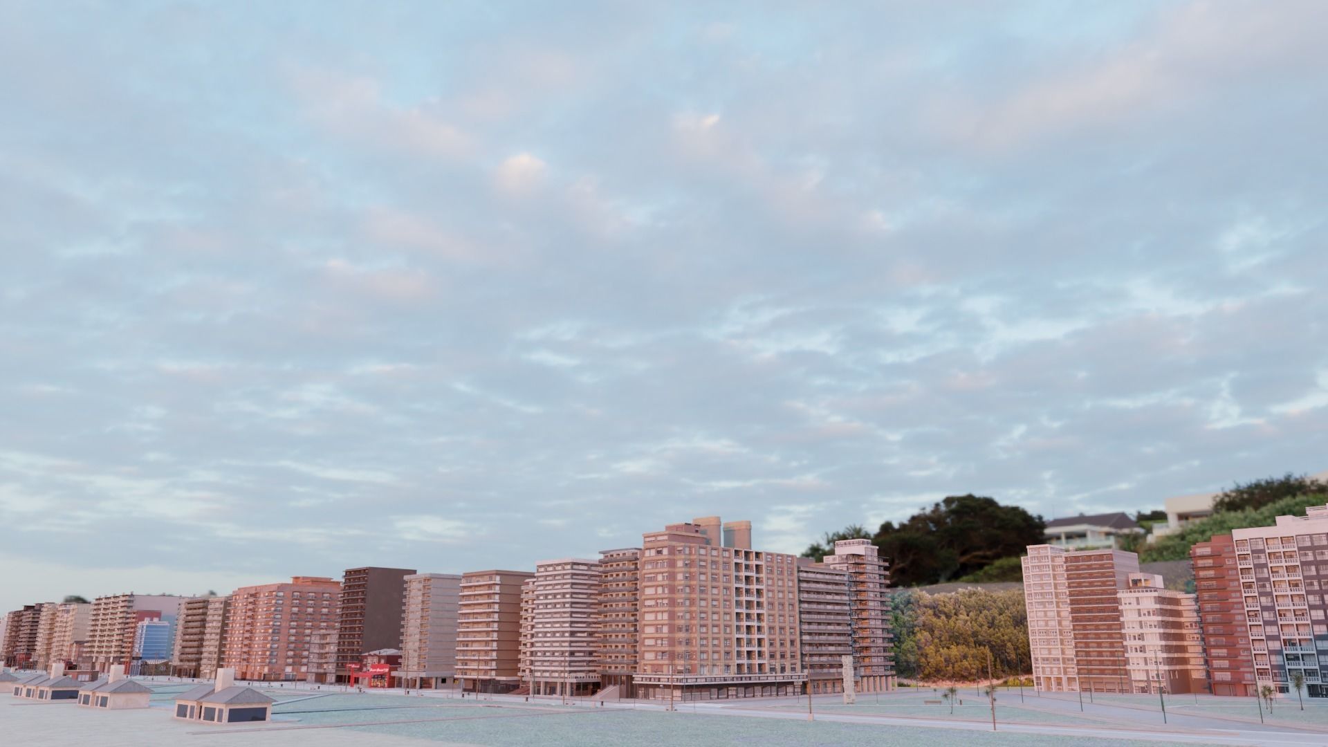 Urban beach and nature areas 3D Model Collection_9