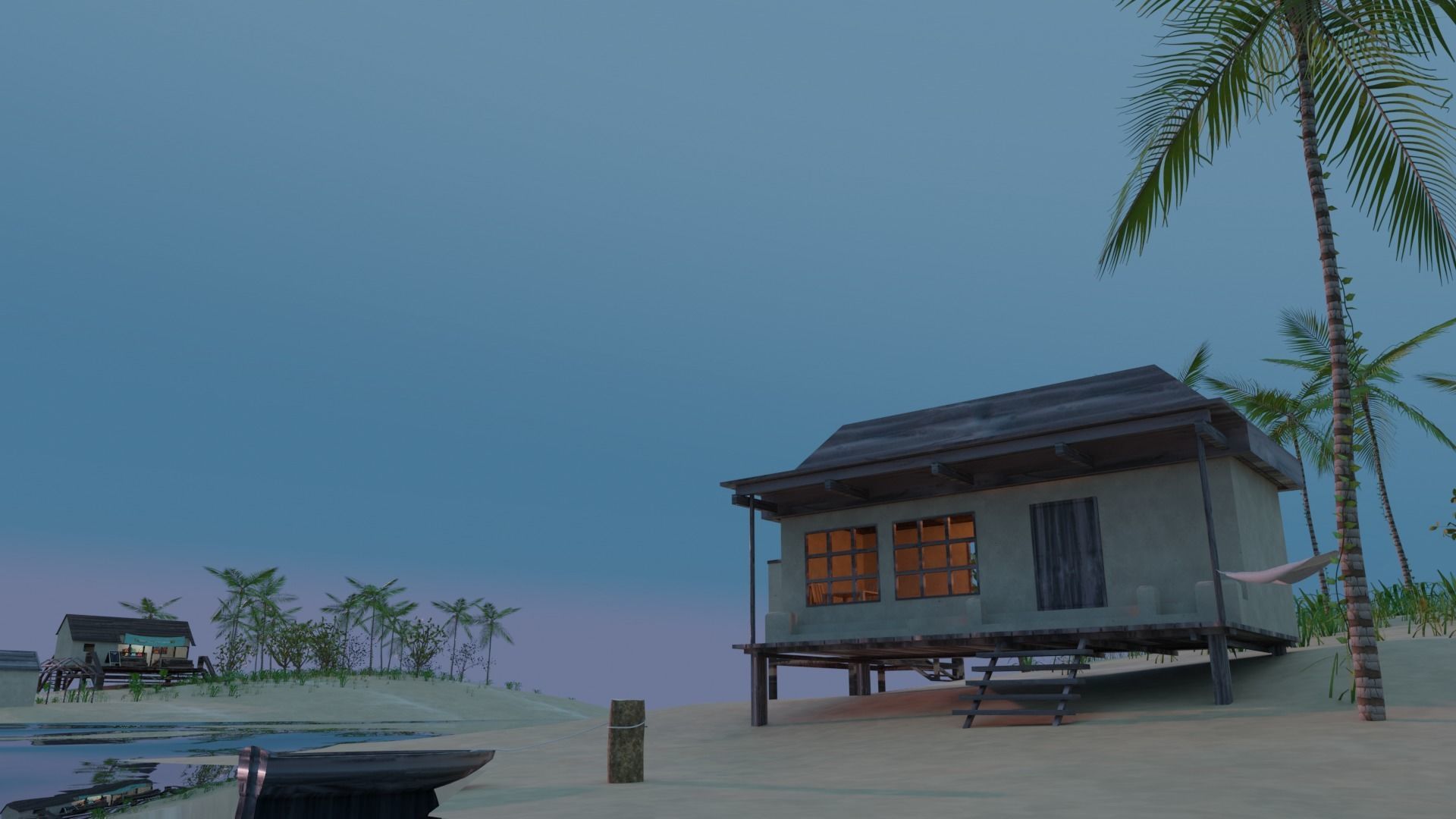 Urban beach and nature areas 3D Model Collection_17