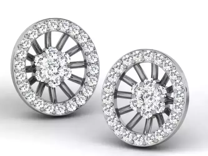 Diamond Earring 3D print model