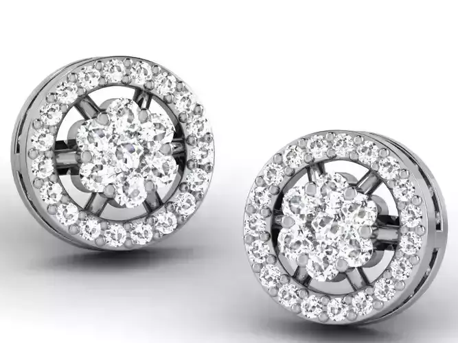 Diamond Earring 3D print model