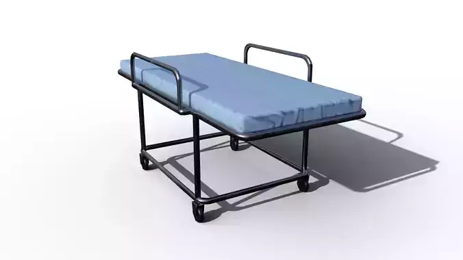 Bed Model hospital on wheels 3D model