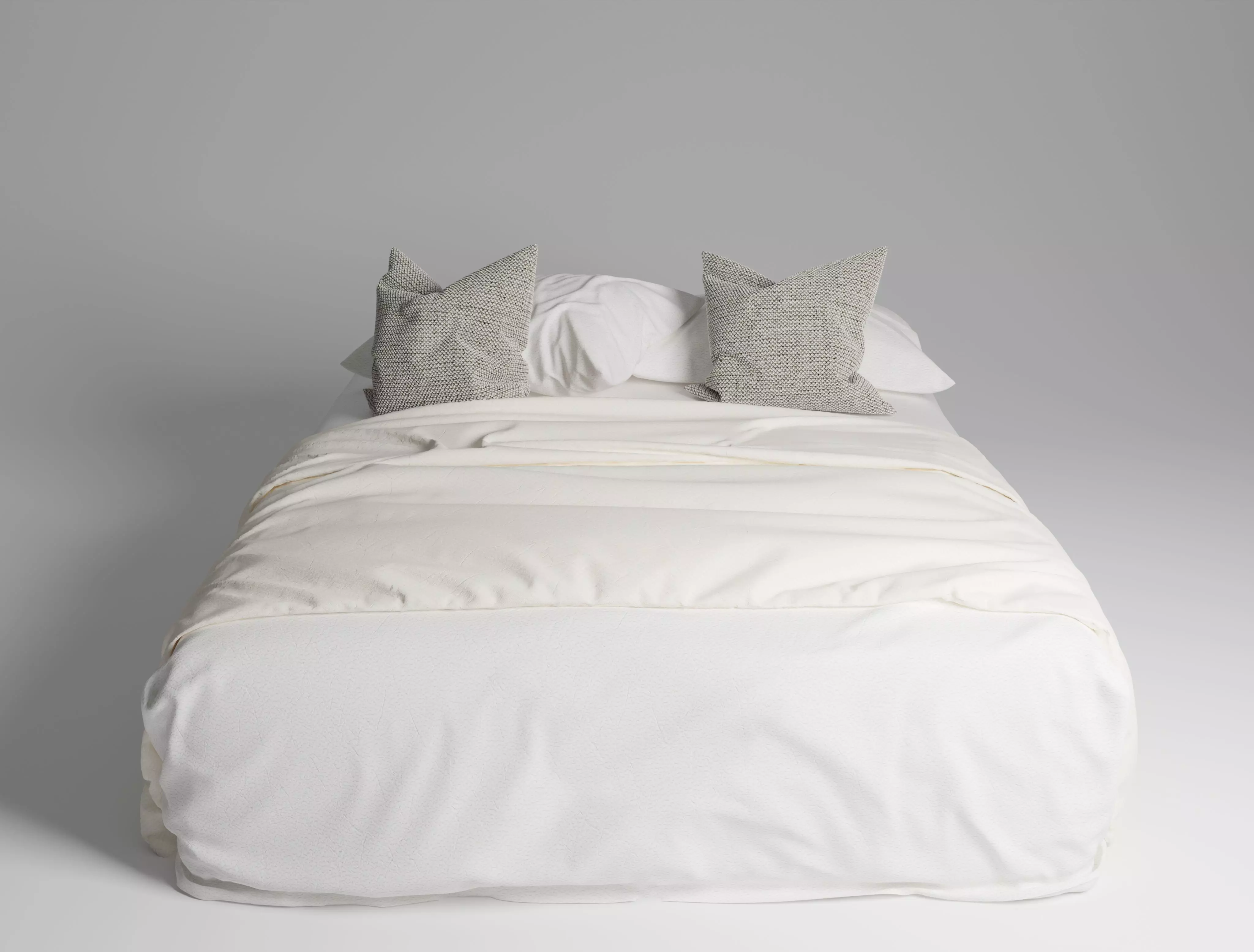 Double bed 3D model_0