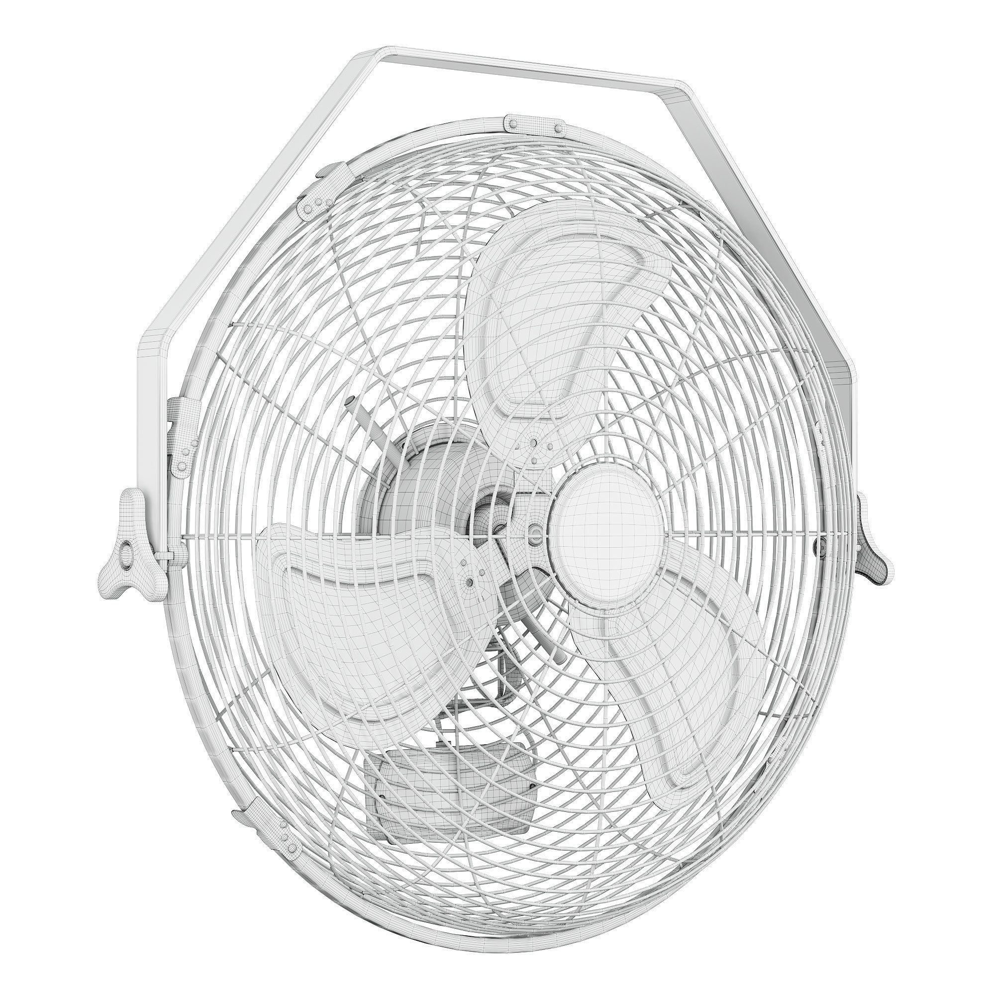 Tornado Fans Wall Mounted Fan 3D model_4