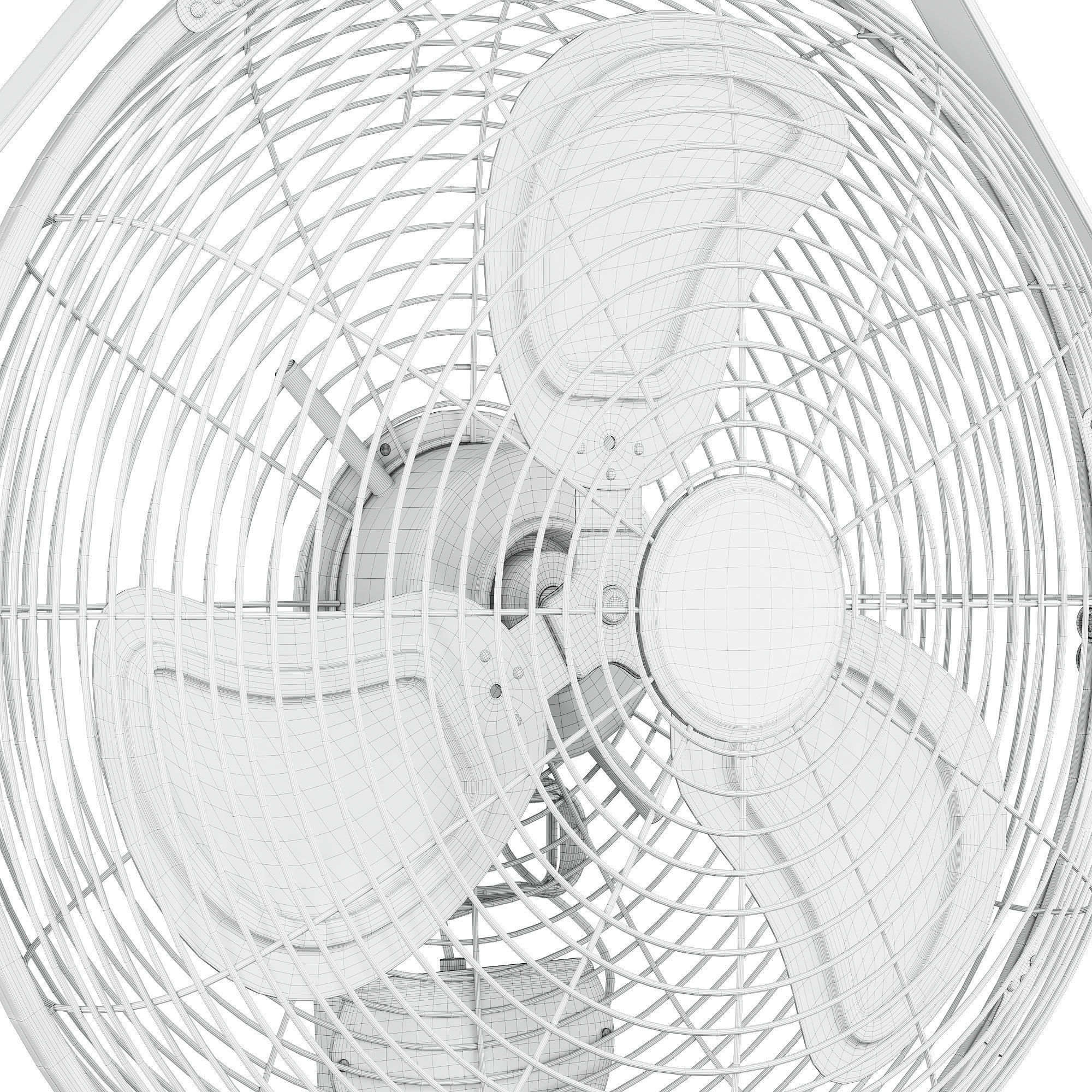 Tornado Fans Wall Mounted Fan 3D model_3