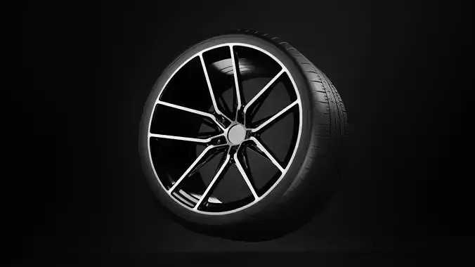 Sport car disk from the wheel 3D model