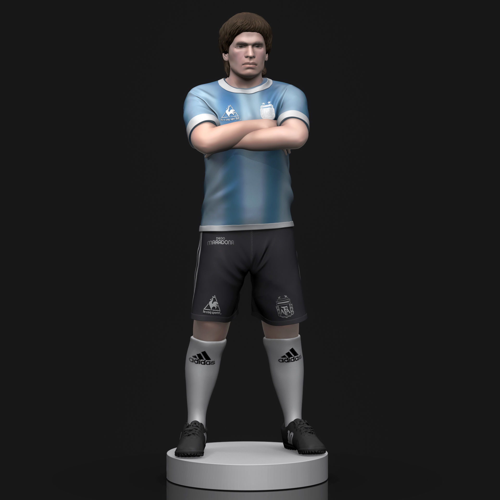 Diego Maradona 3D Printable  3D print model_4