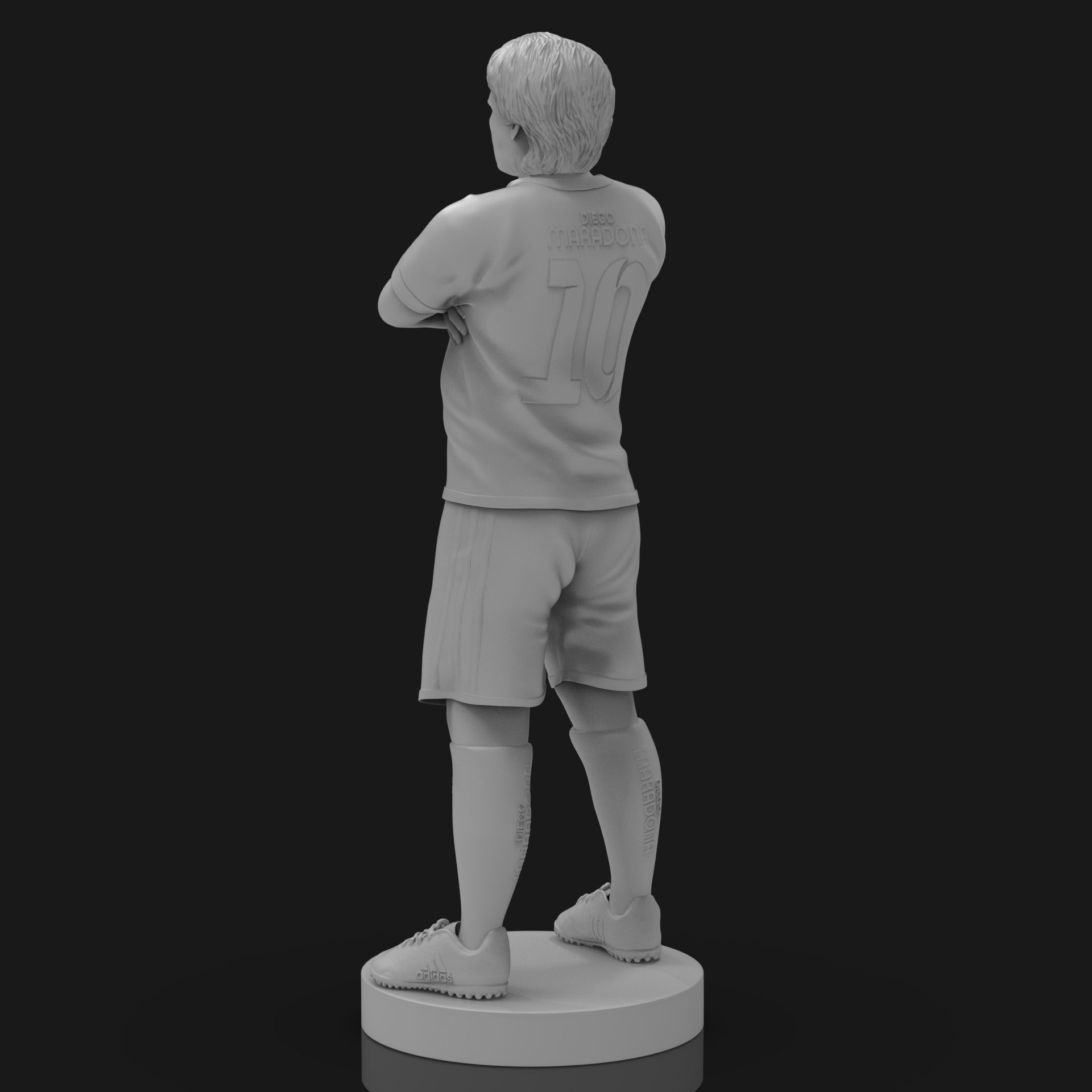Diego Maradona 3D Printable  3D print model_20