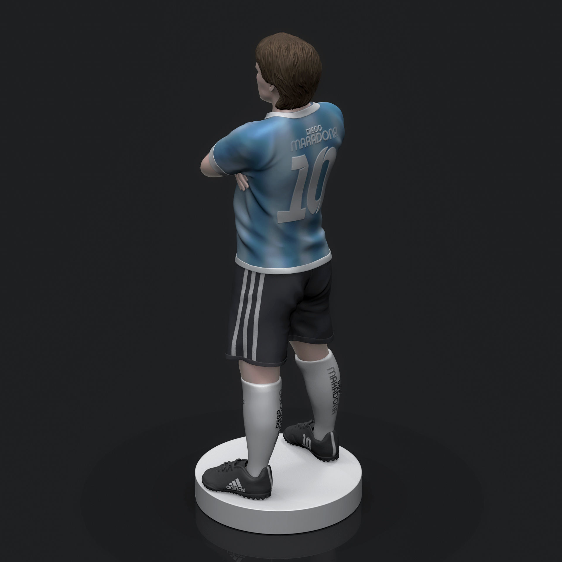 Diego Maradona 3D Printable  3D print model_15