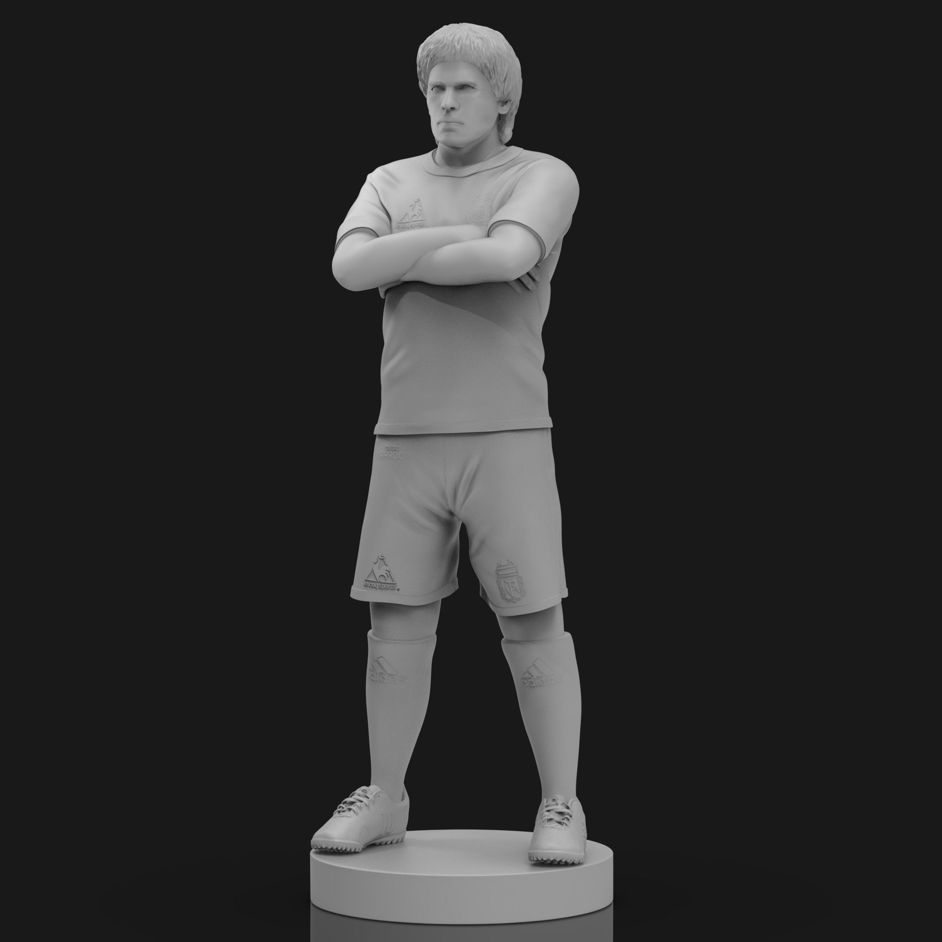 Diego Maradona 3D Printable  3D print model_17