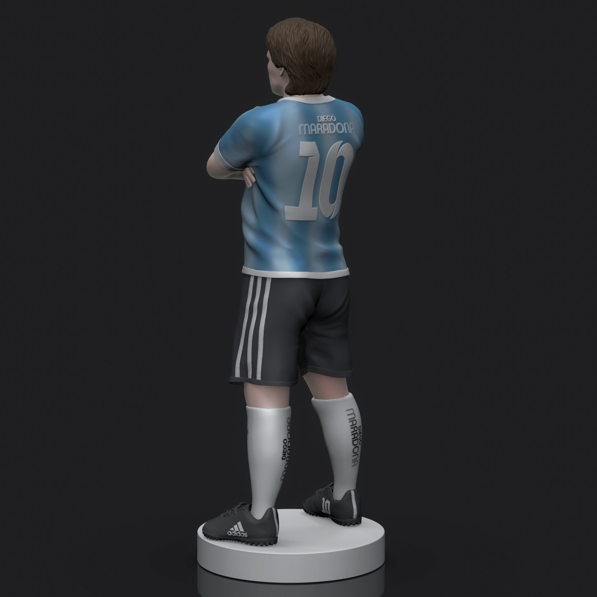 Diego Maradona 3D Printable  3D print model_8