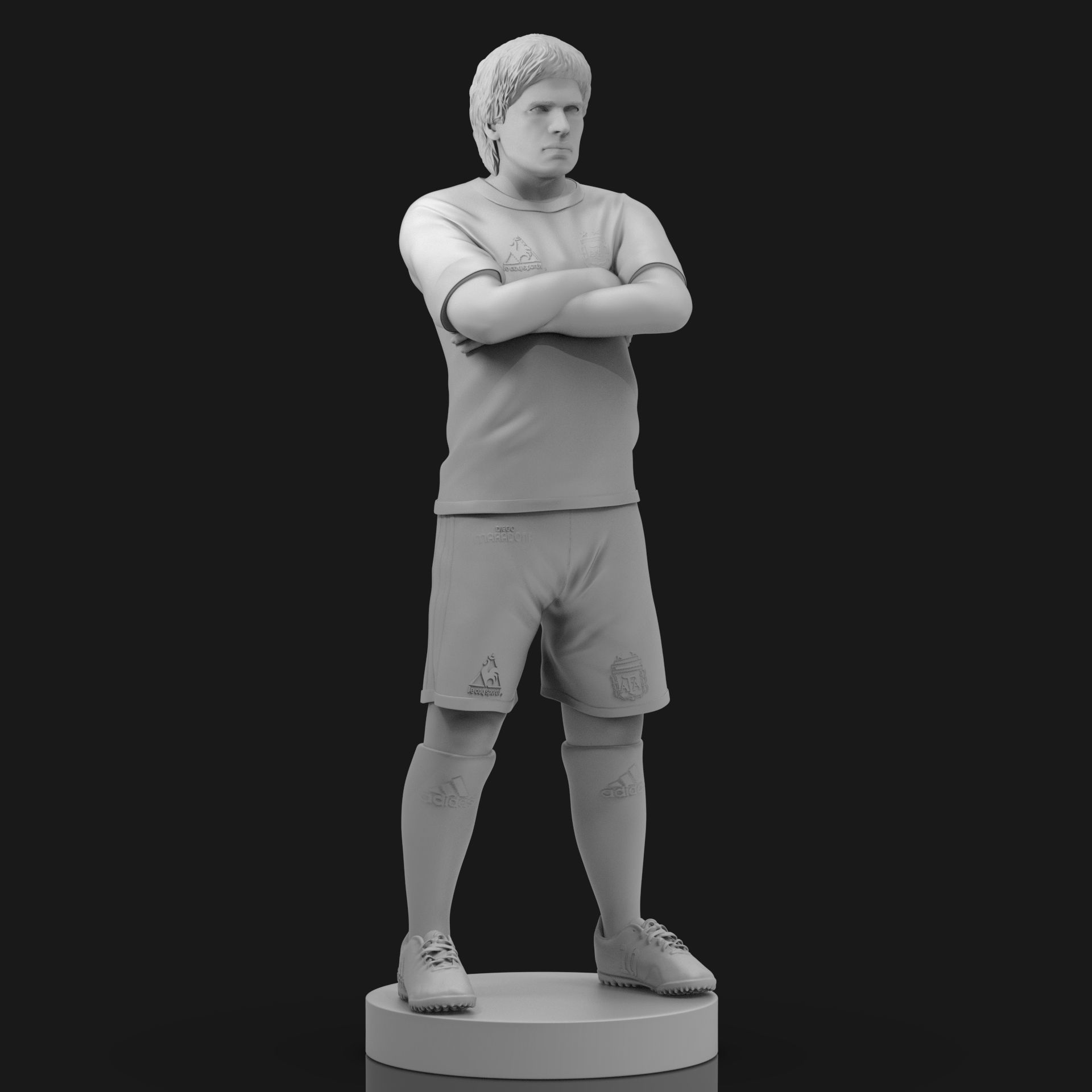 Diego Maradona 3D Printable  3D print model_23