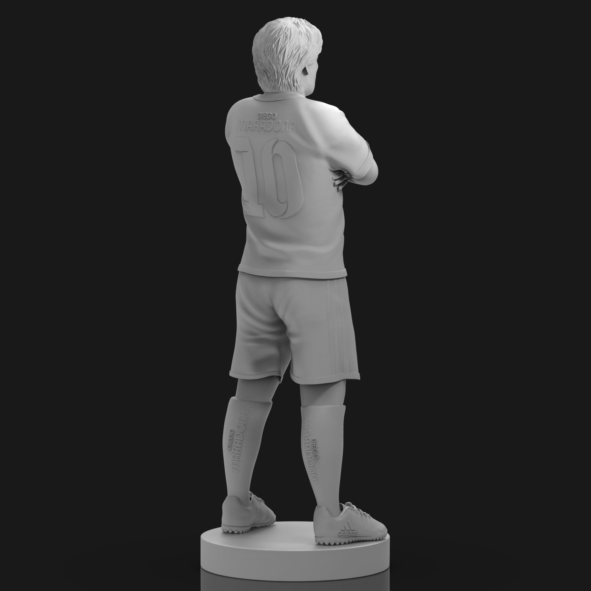 Diego Maradona 3D Printable  3D print model_21