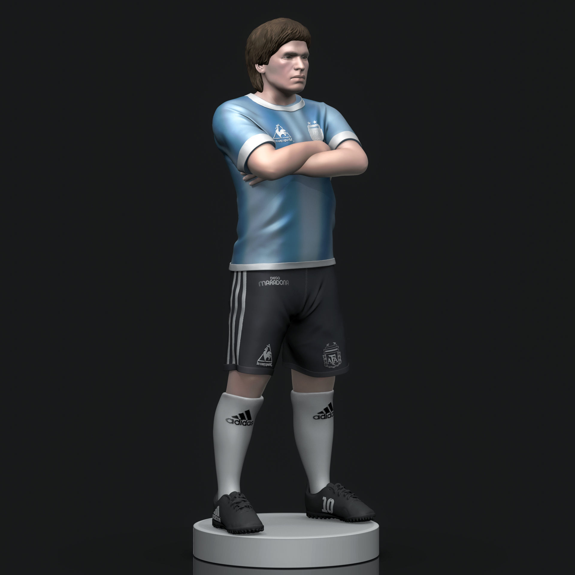 Diego Maradona 3D Printable  3D print model_10