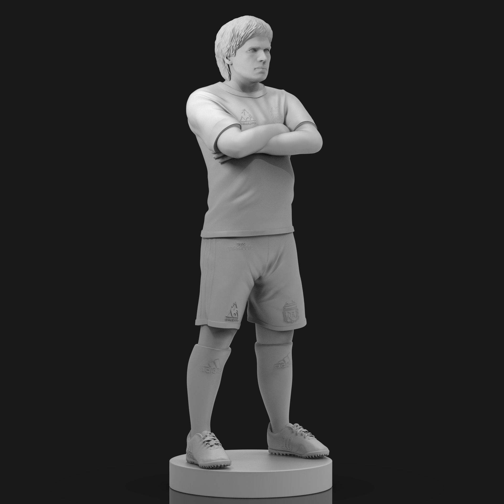 Diego Maradona 3D Printable  3D print model_22