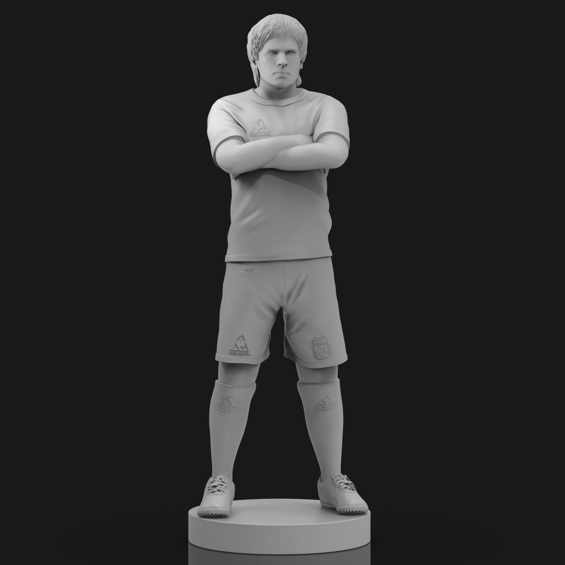 Diego Maradona 3D Printable  3D print model_16
