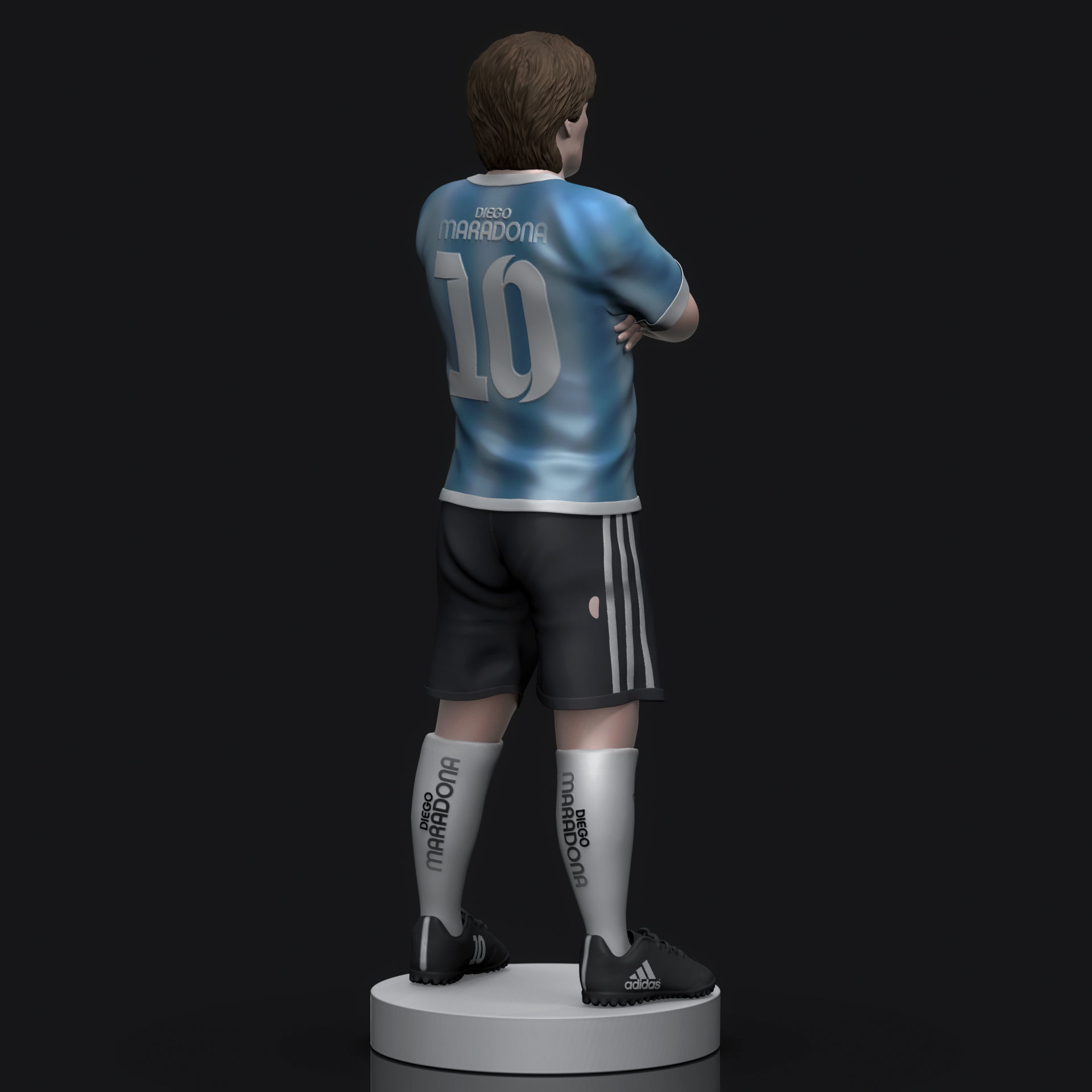Diego Maradona 3D Printable  3D print model_9