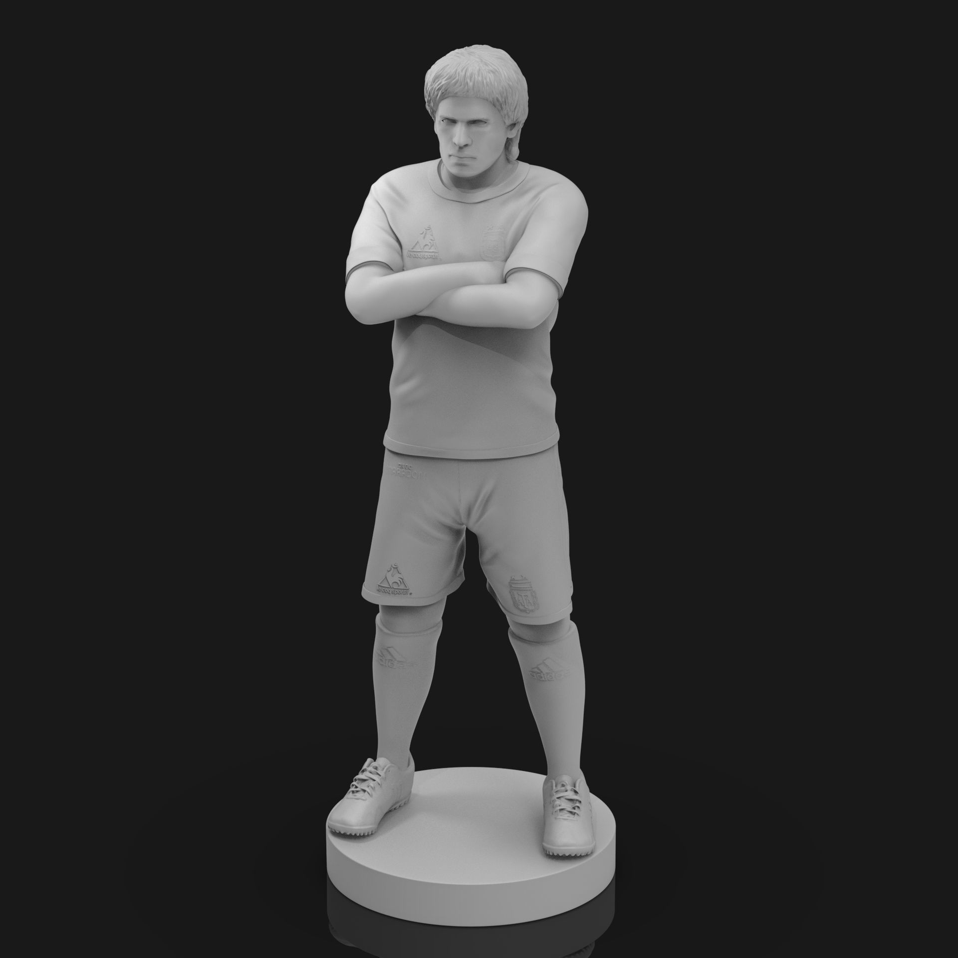 Diego Maradona 3D Printable  3D print model_25