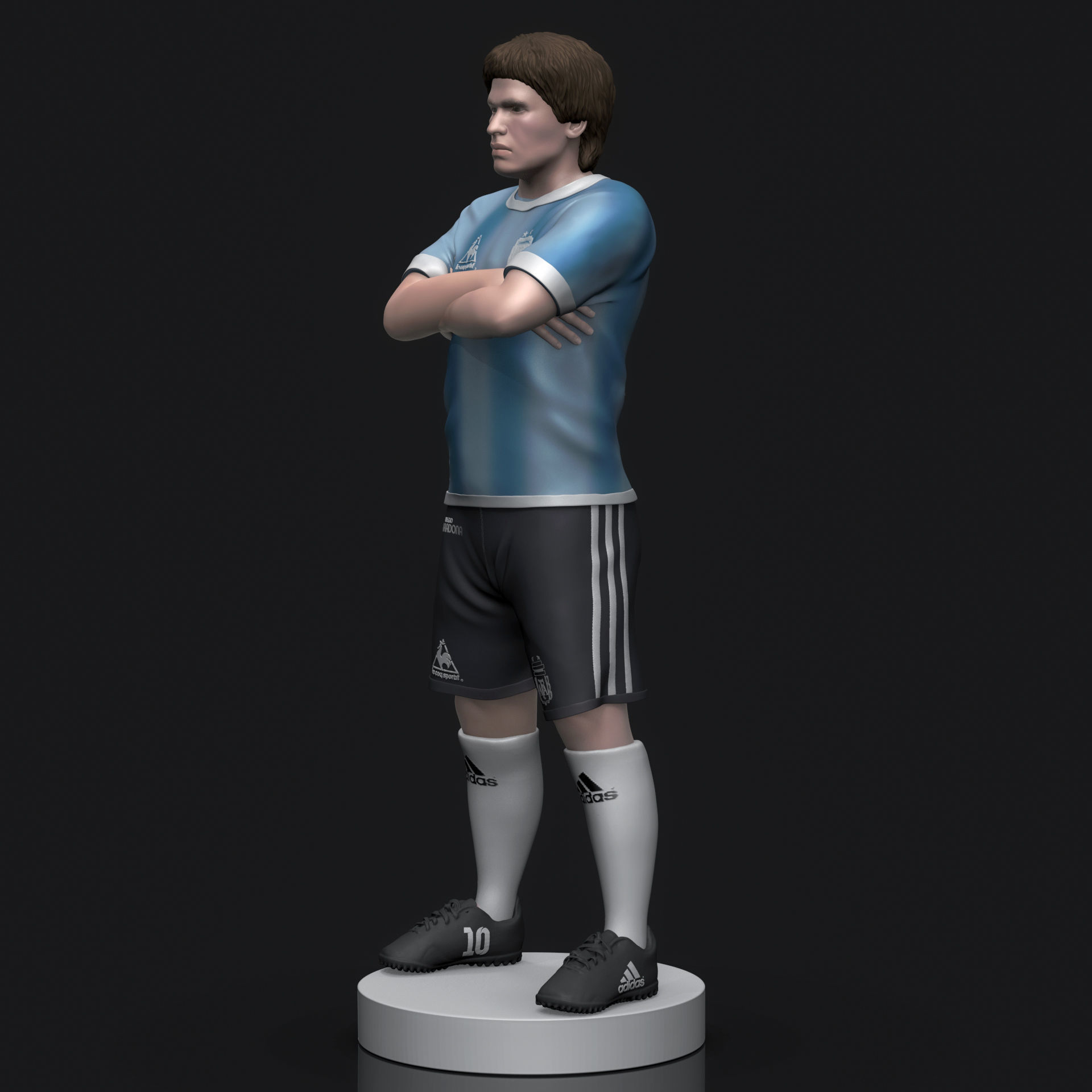 Diego Maradona 3D Printable  3D print model_6