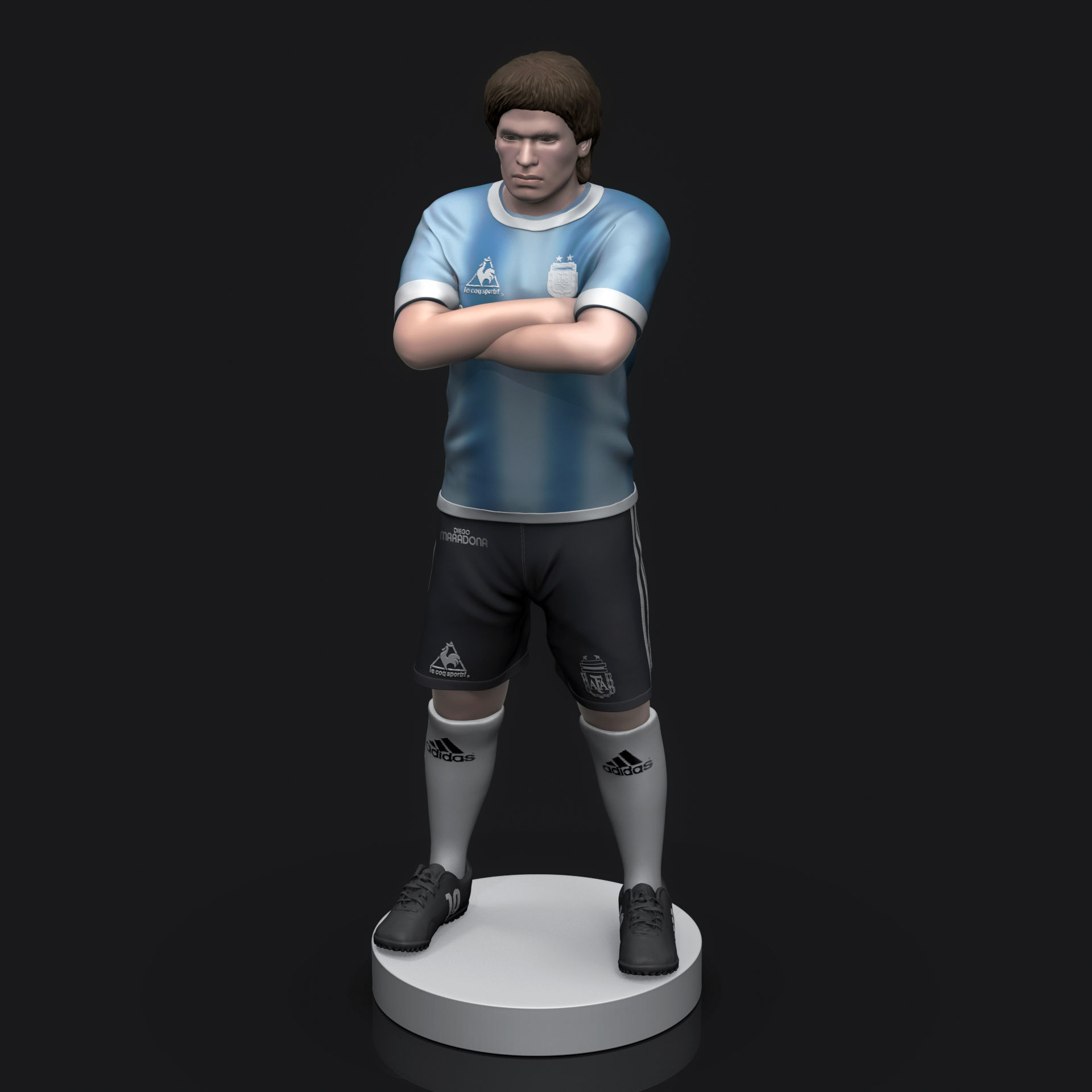Diego Maradona 3D Printable  3D print model_13