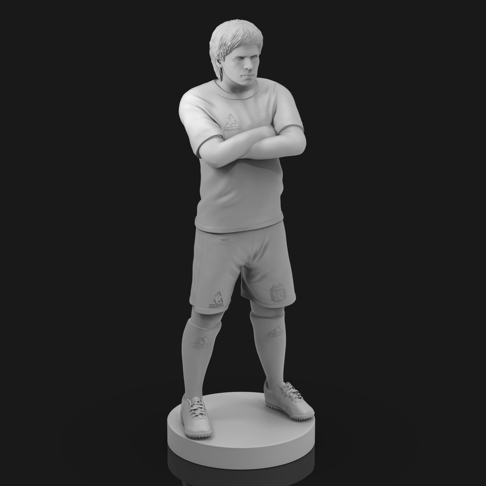 Diego Maradona 3D Printable  3D print model_24