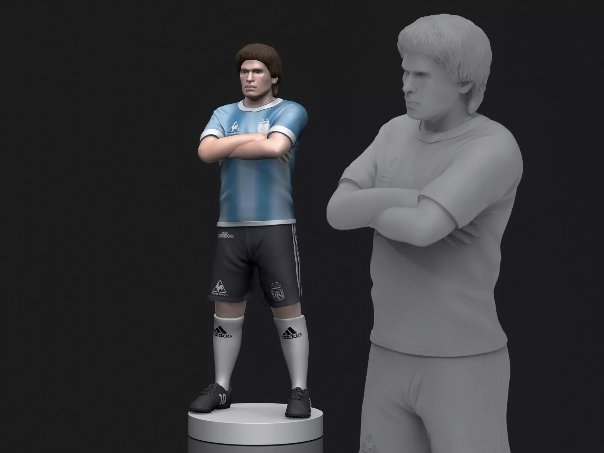 Diego Maradona 3D Printable  3D print model_0