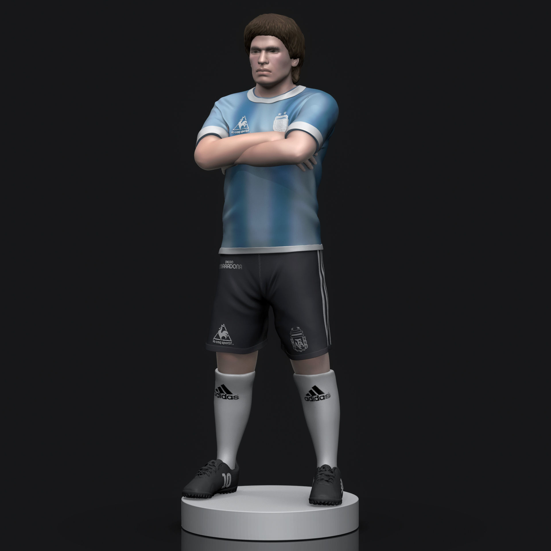 Diego Maradona 3D Printable  3D print model_5