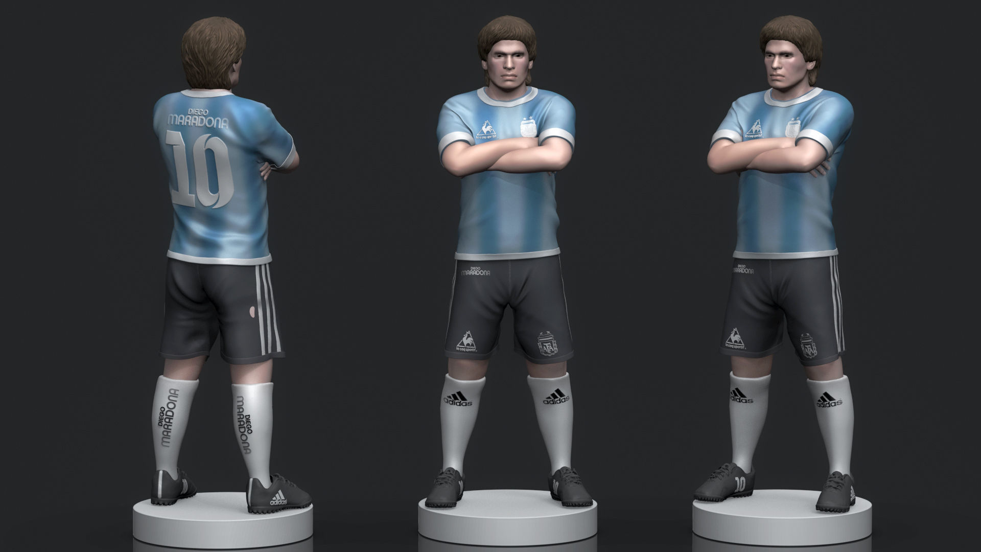 Diego Maradona 3D Printable  3D print model_1