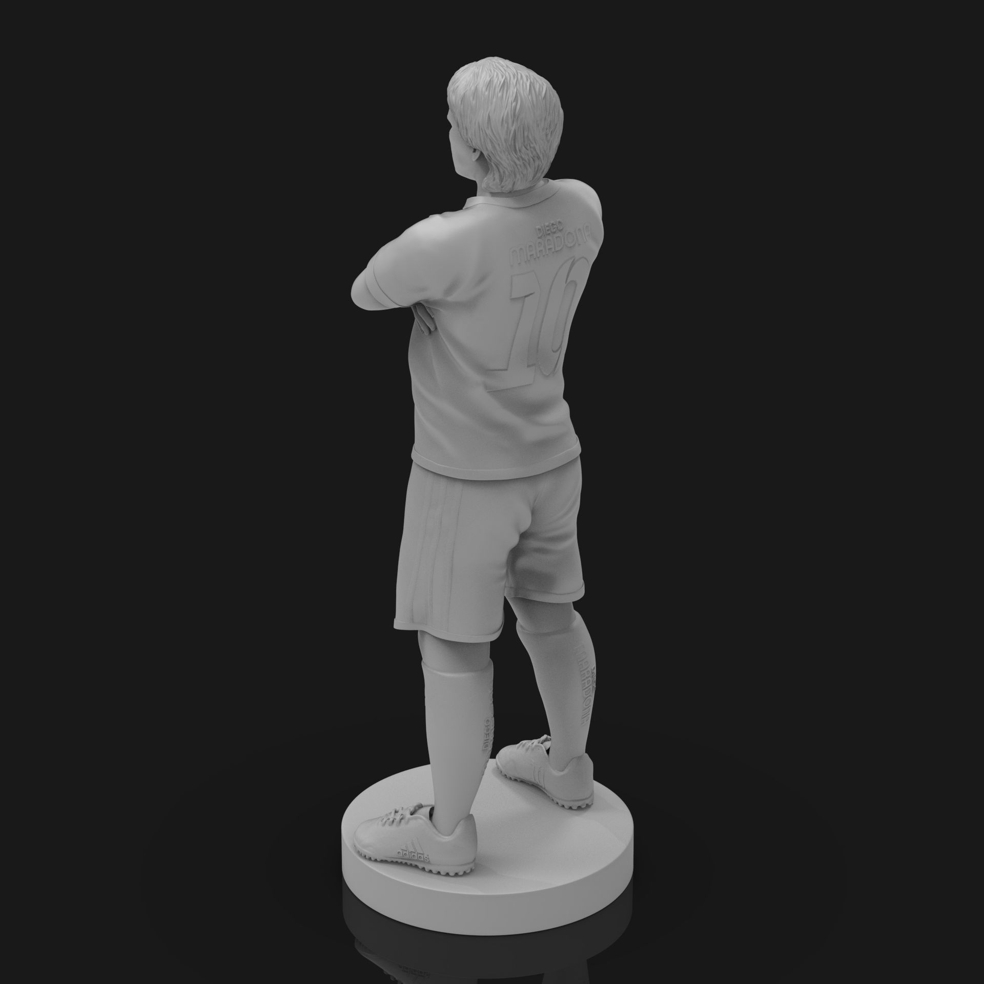 Diego Maradona 3D Printable  3D print model_27