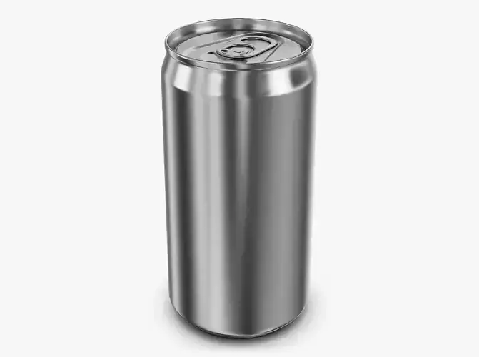 Aluminum Sleek Can 250ml v 1 3D model