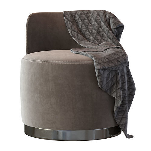 Pouf Andrew Martin 3D model 4