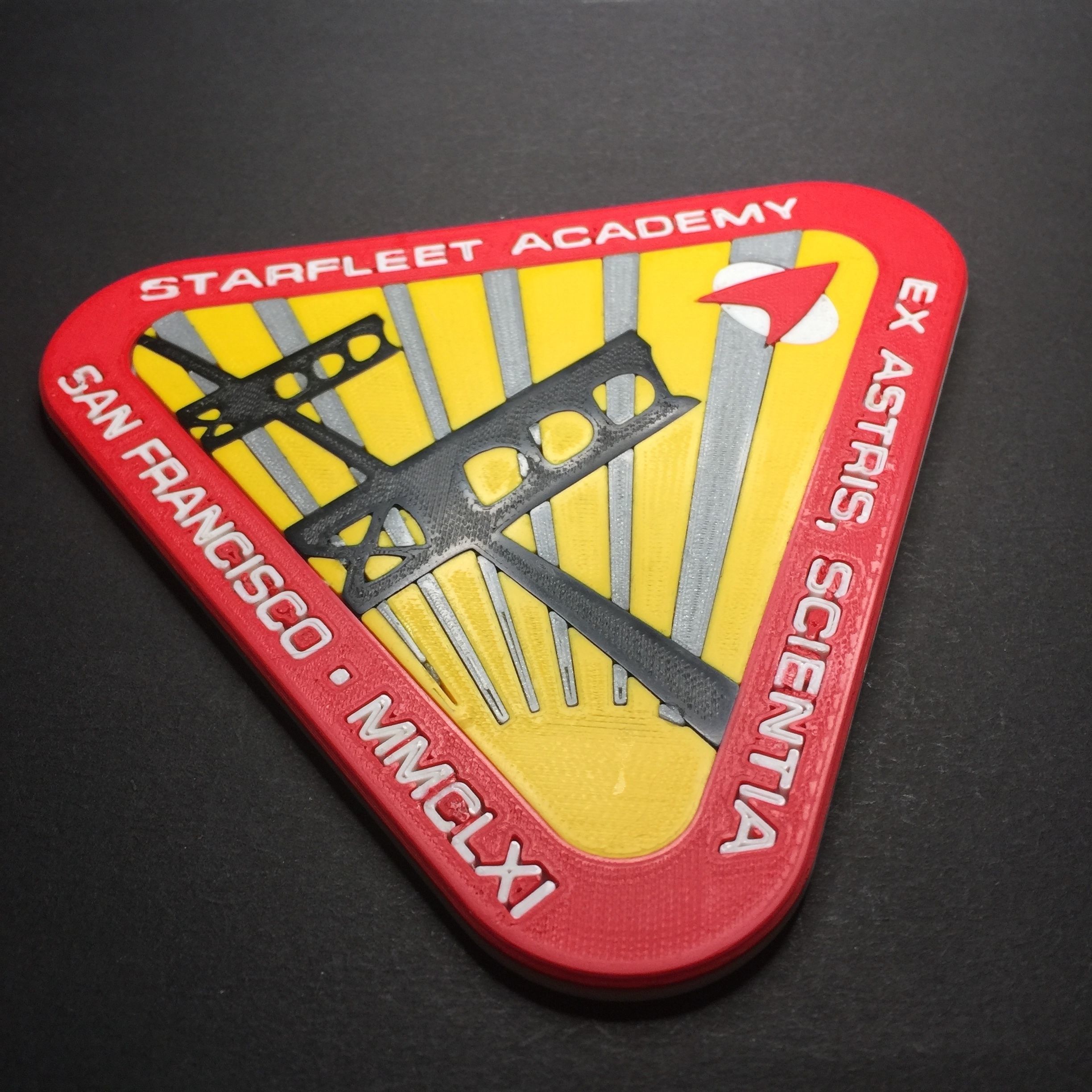 Starfleet Academy Logo Coaster 3D print model_1