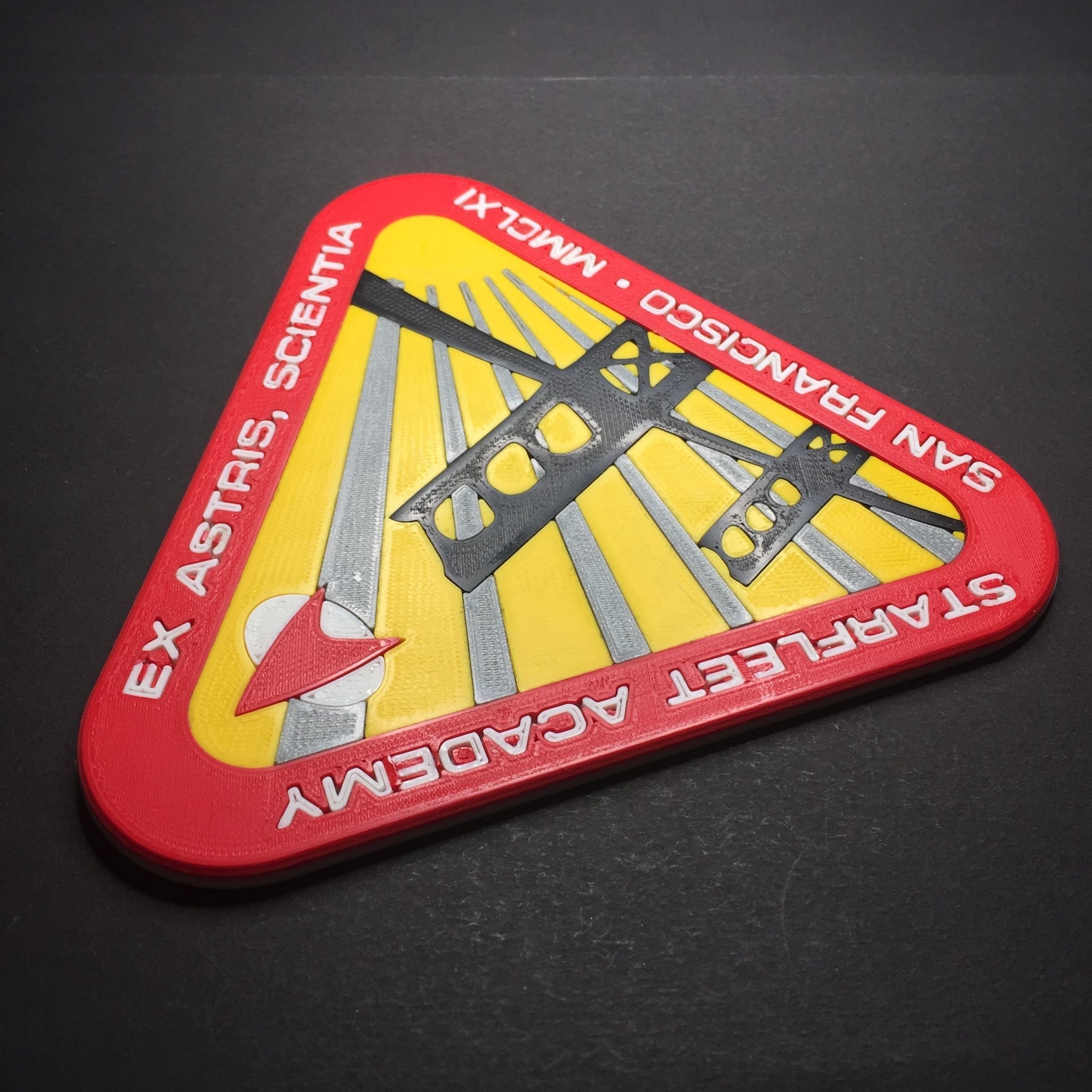 Starfleet Academy Logo Coaster 3D print model_3