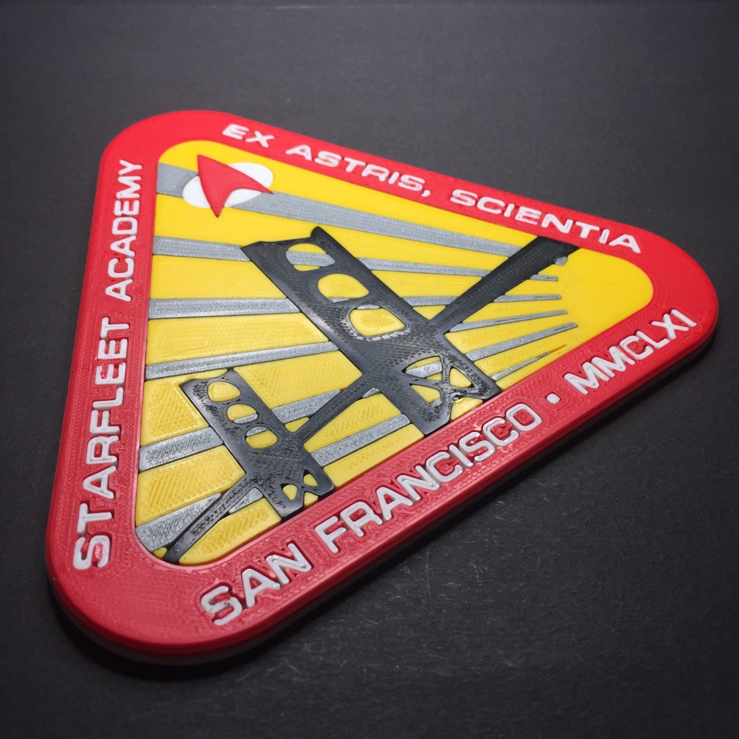 Starfleet Academy Logo Coaster 3D print model_4