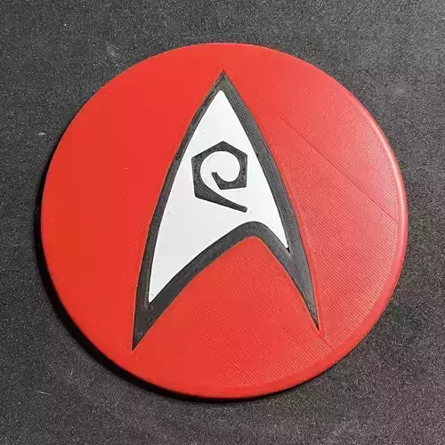 USS Enterprise Engineering and Security Department Coaster Free 3D print model