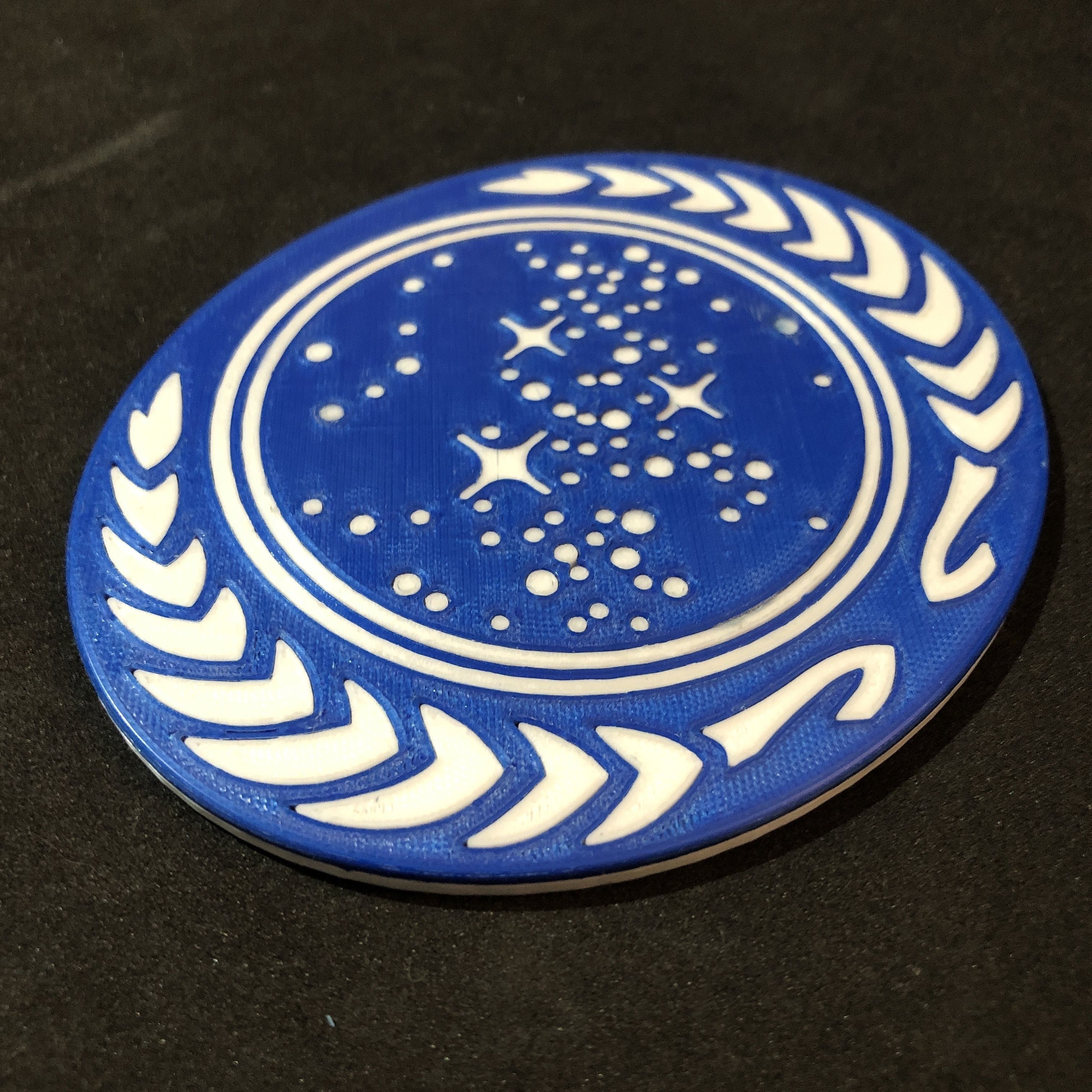 United Federation of Planets Emblem Coaster 3D print model_6