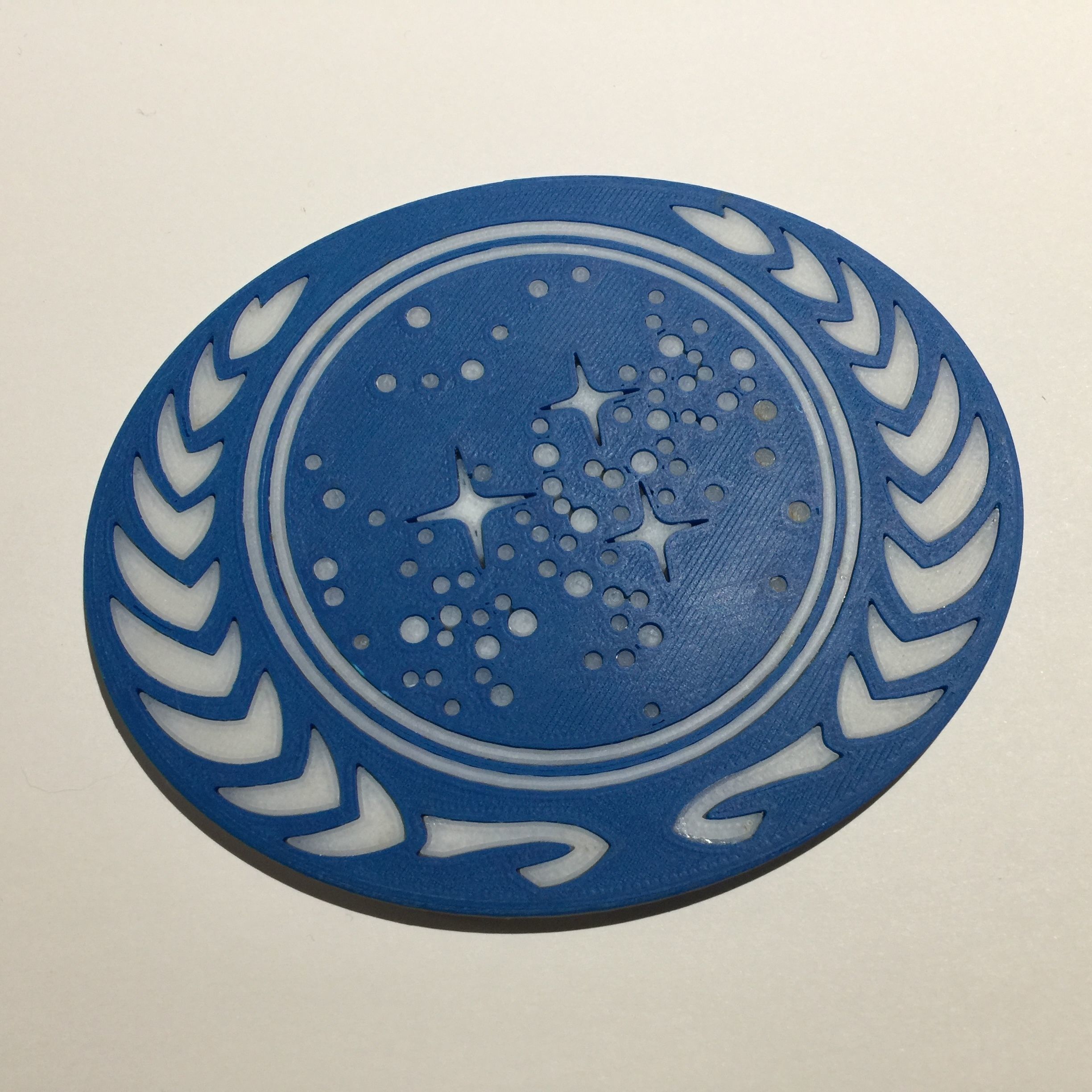 United Federation of Planets Emblem Coaster 3D print model_1