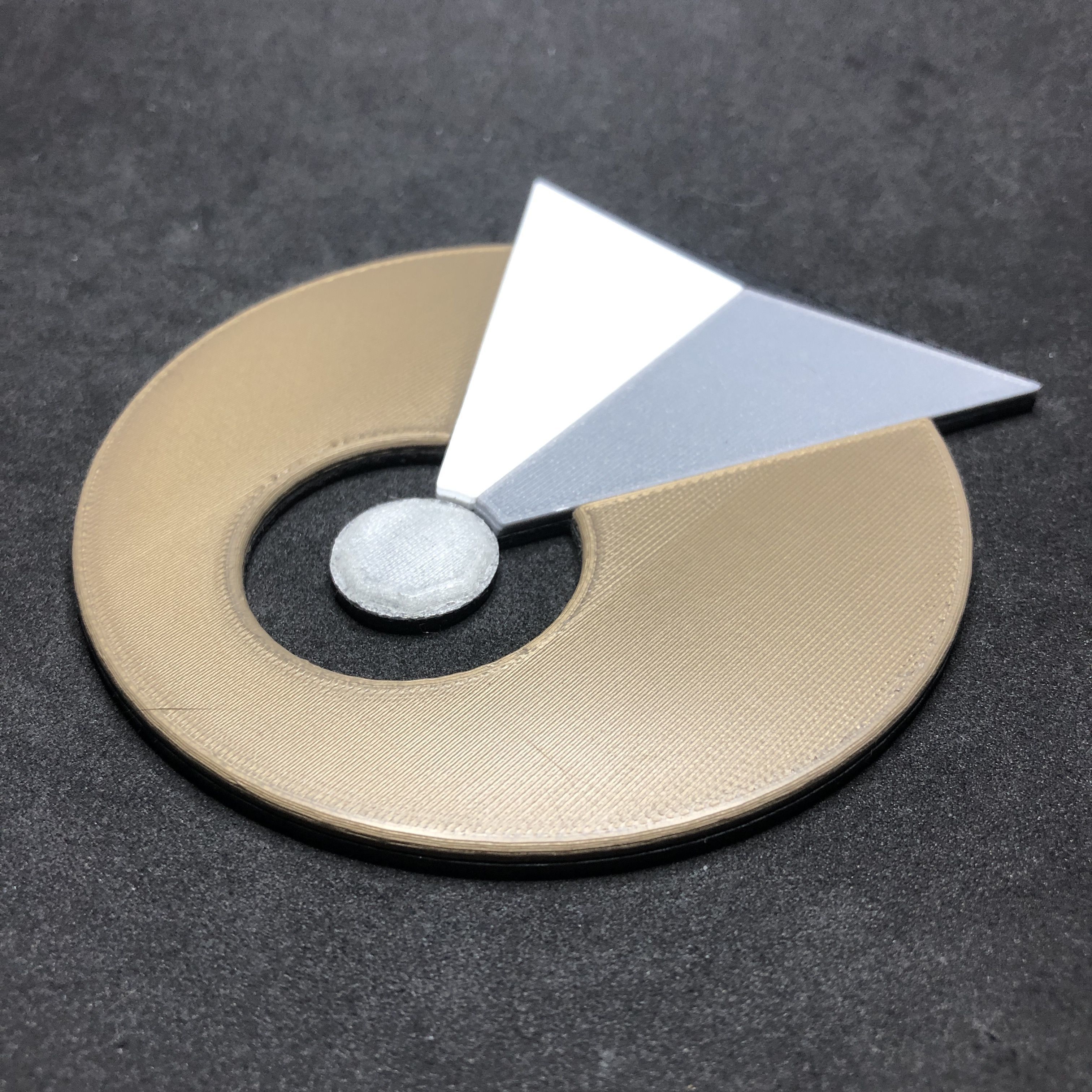 Vulcan IDIC Emblem Coaster 3D print model_2