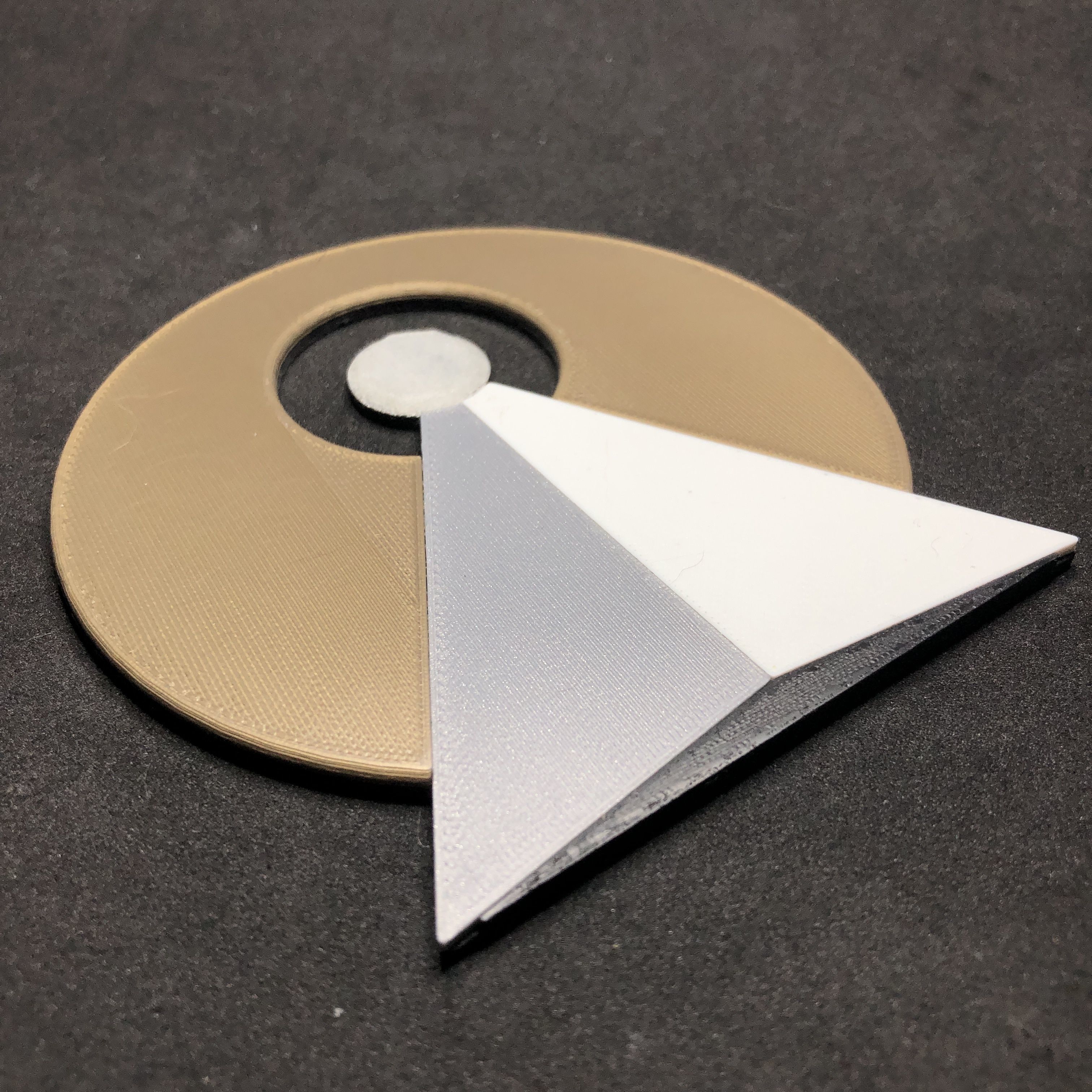 Vulcan IDIC Emblem Coaster 3D print model_1