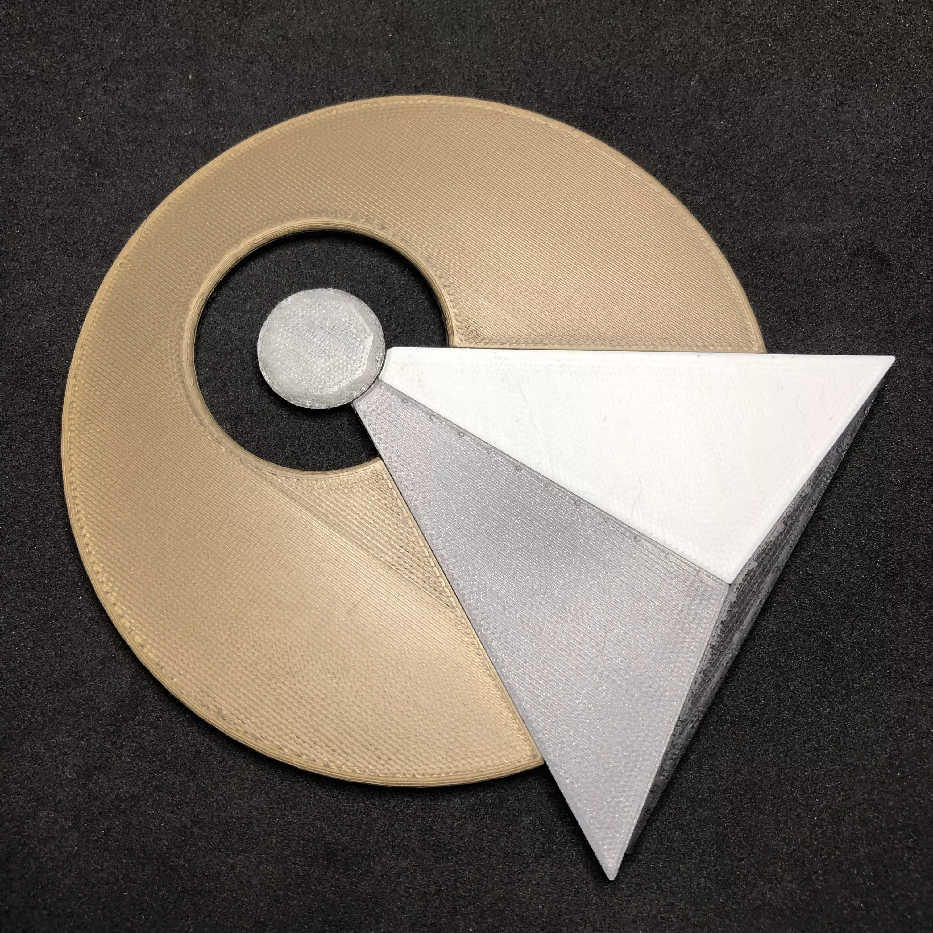 Vulcan IDIC Emblem Coaster 3D print model_0