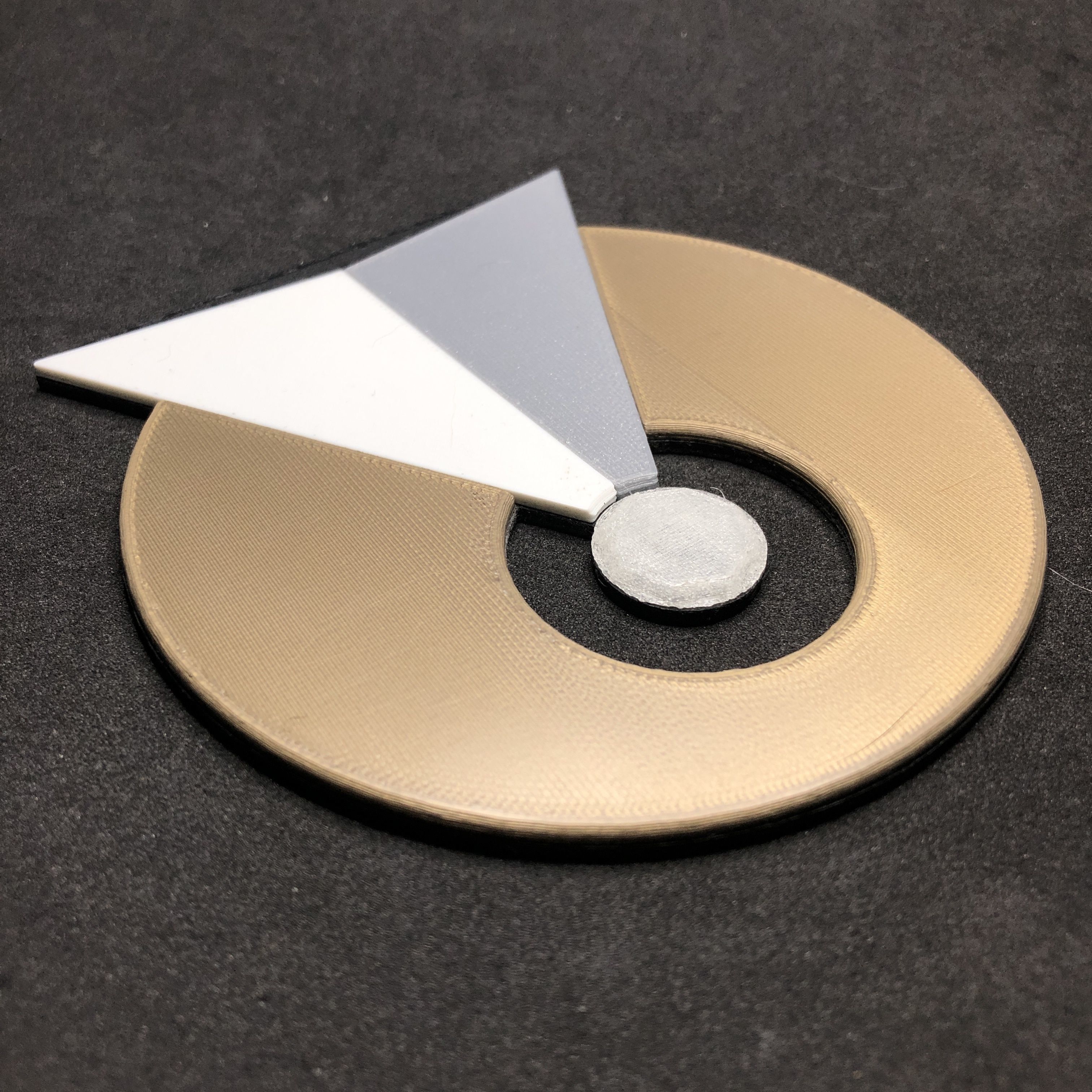 Vulcan IDIC Emblem Coaster 3D print model_3