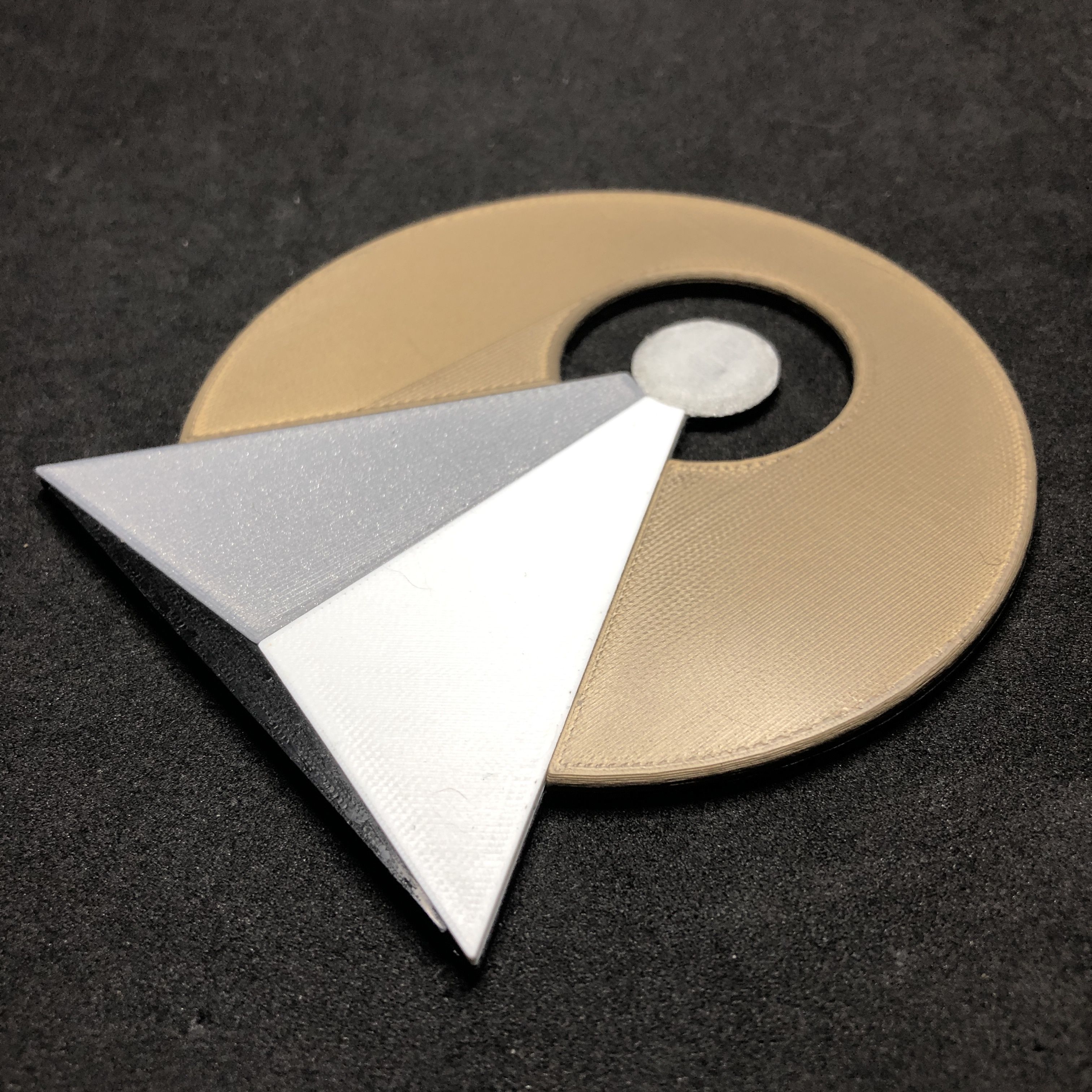 Vulcan IDIC Emblem Coaster 3D print model_4