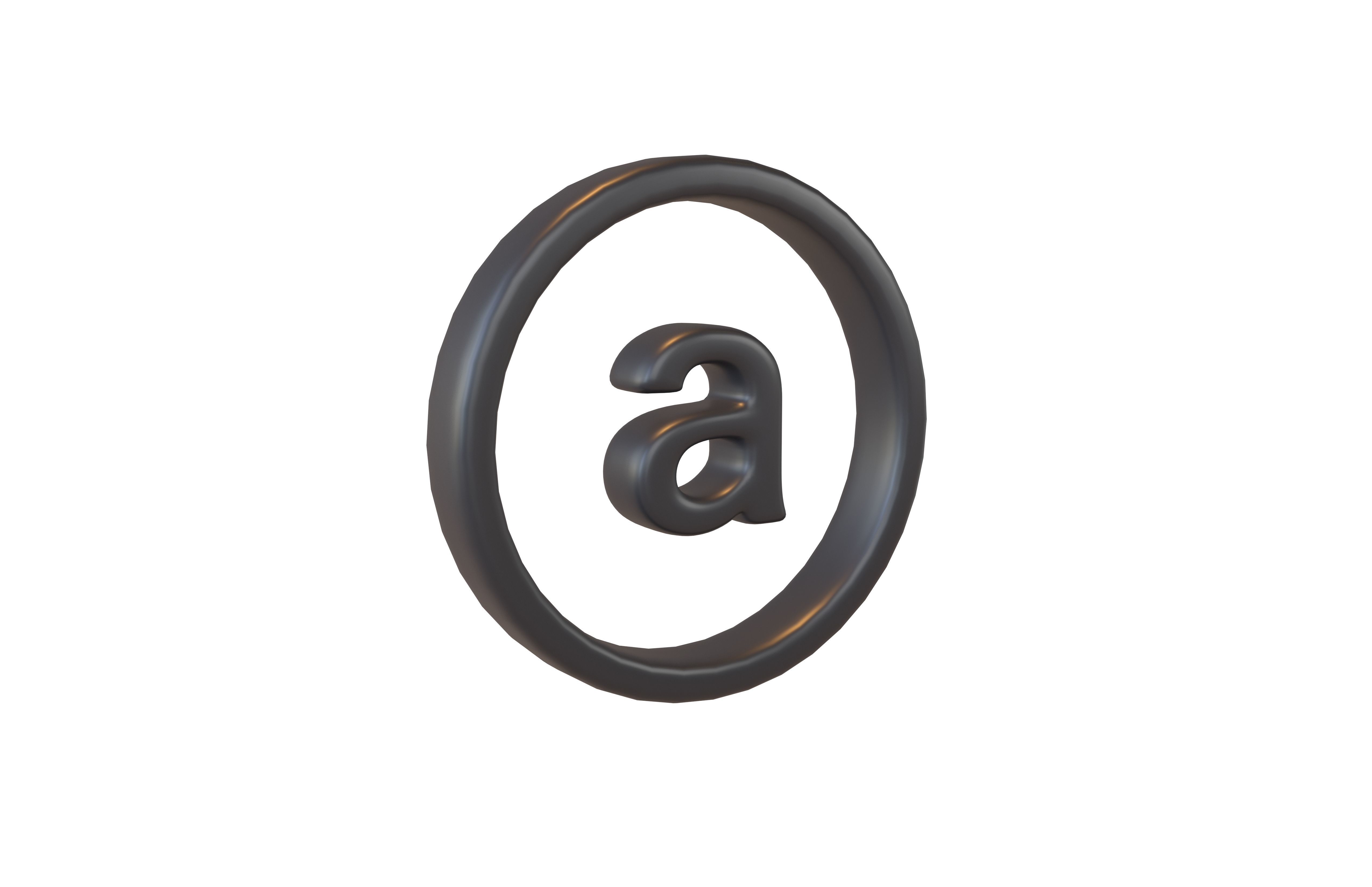 Arweave Coin v1 001 Low-poly 3D model_1