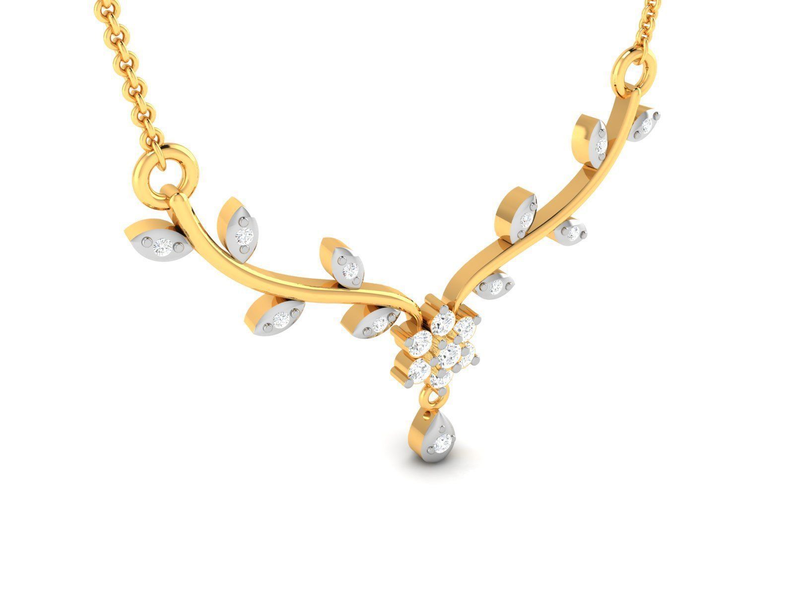 Women Necklace 3D print model_2