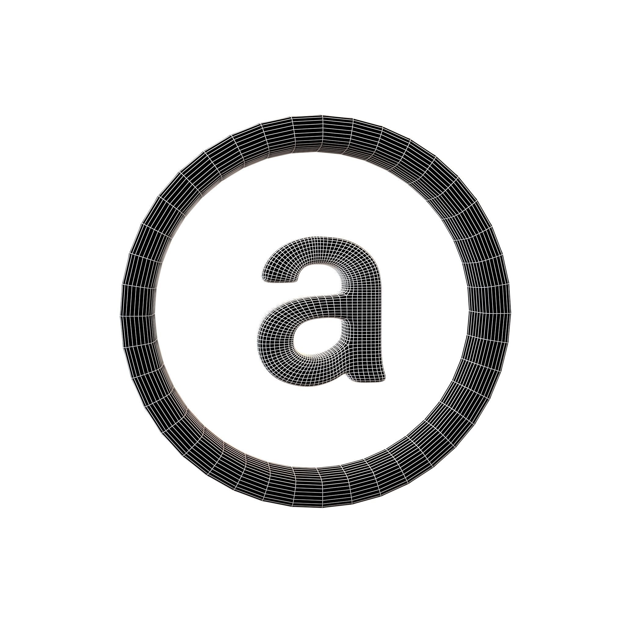 Arweave Coin v1 003 Low-poly 3D model_6