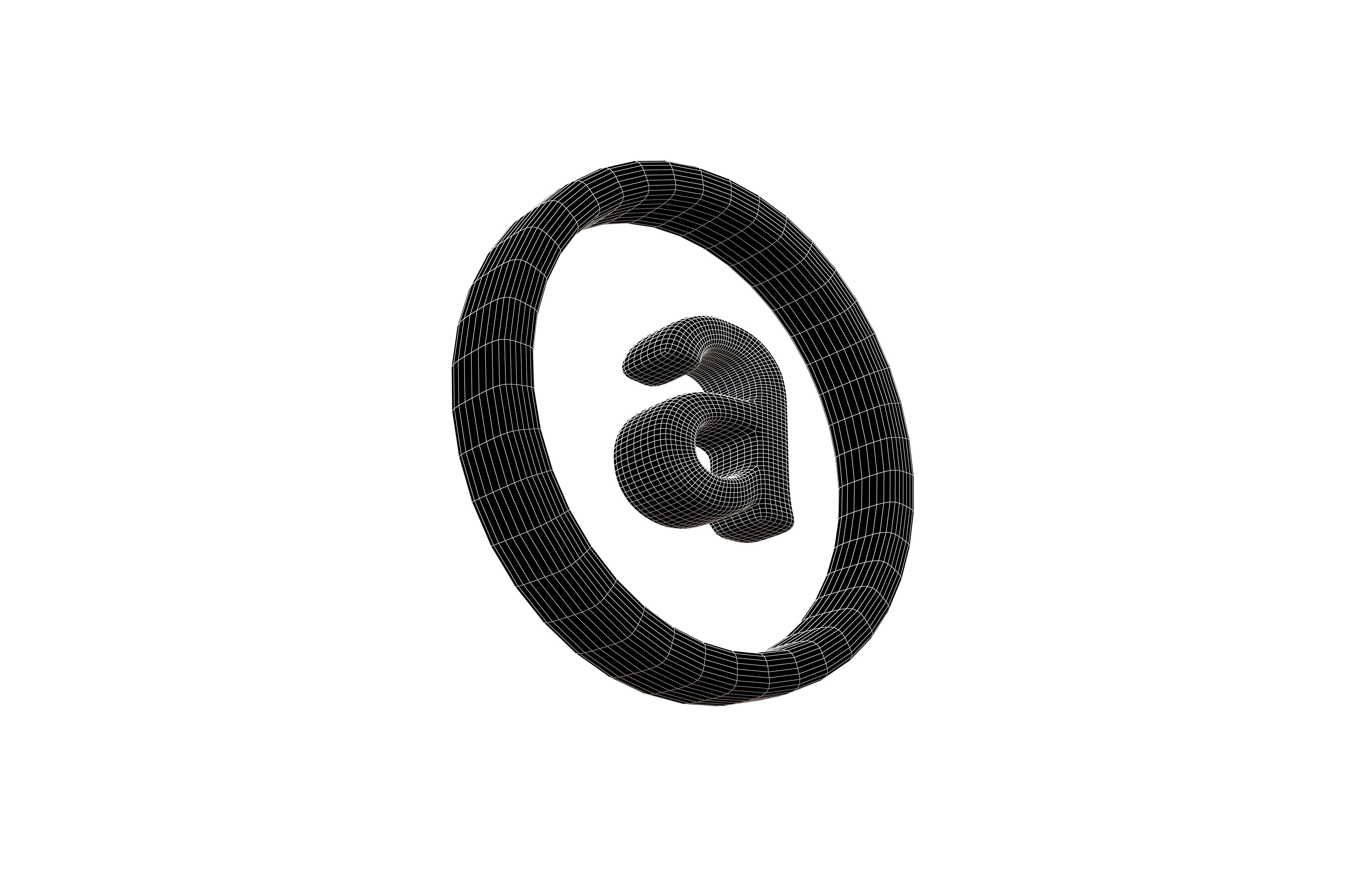 Arweave Coin v1 003 Low-poly 3D model_7