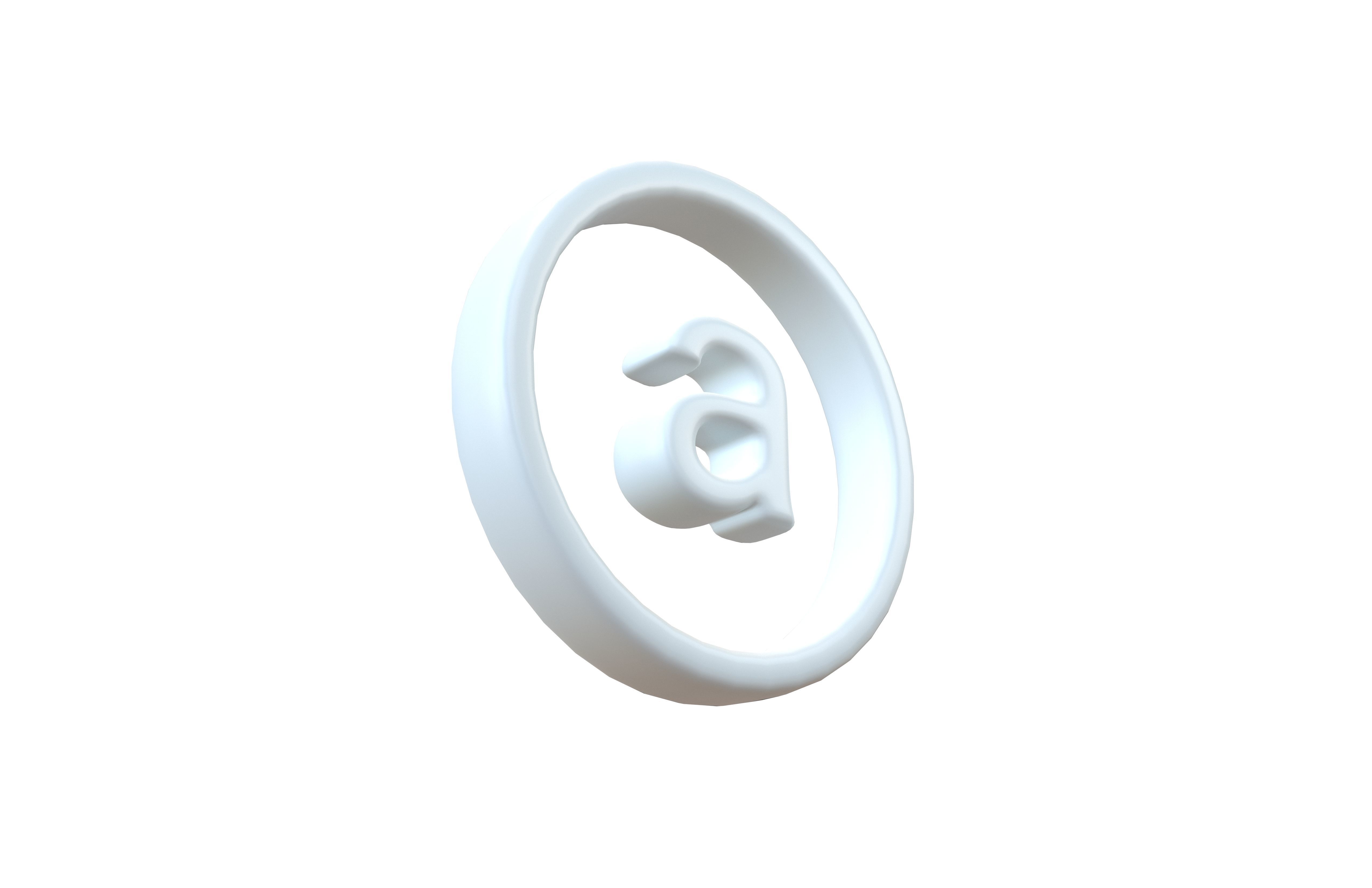 Arweave Coin v1 003 Low-poly 3D model_3