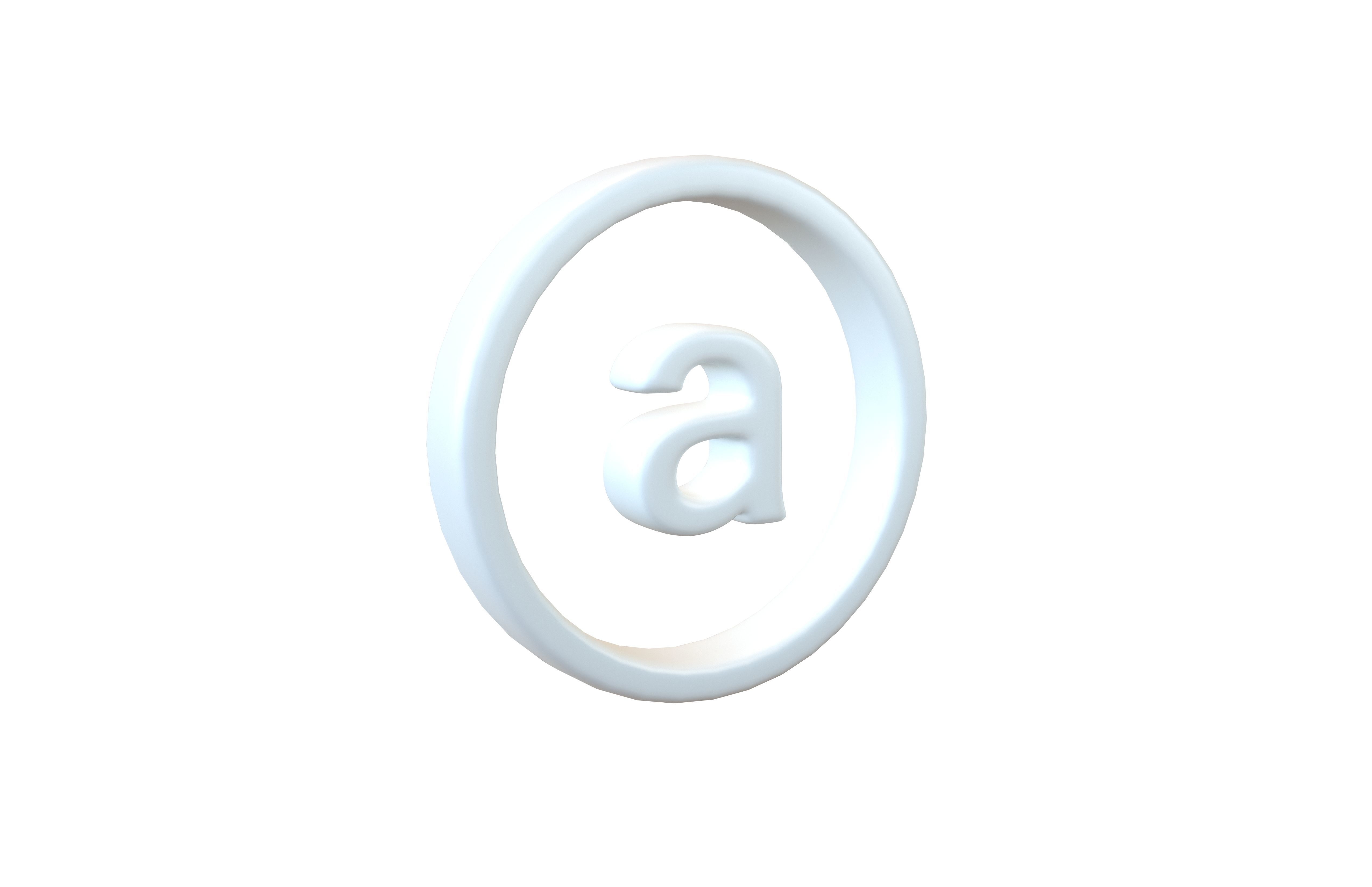 Arweave Coin v1 003 Low-poly 3D model_1