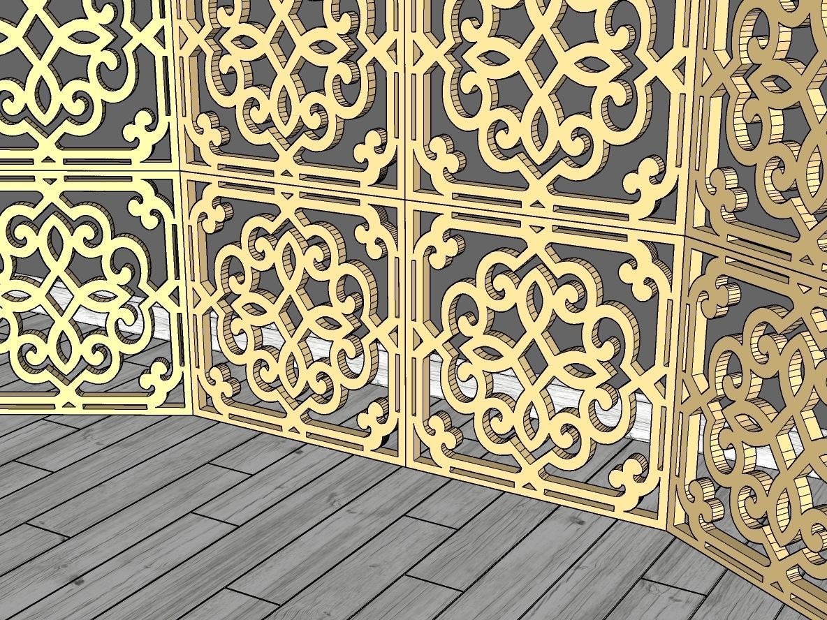 Decorative Panel 18 3D model_9