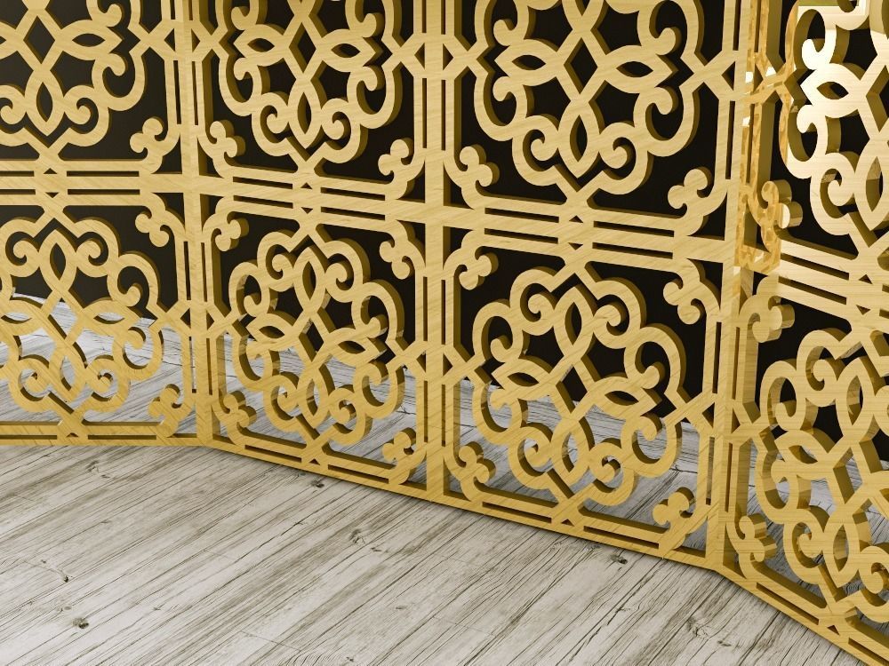 Decorative Panel 18 3D model_5
