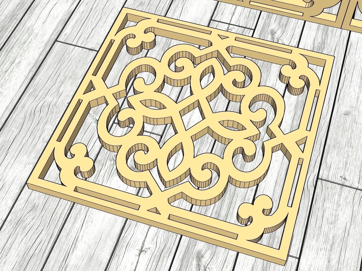 Decorative Panel 18 3D model_11
